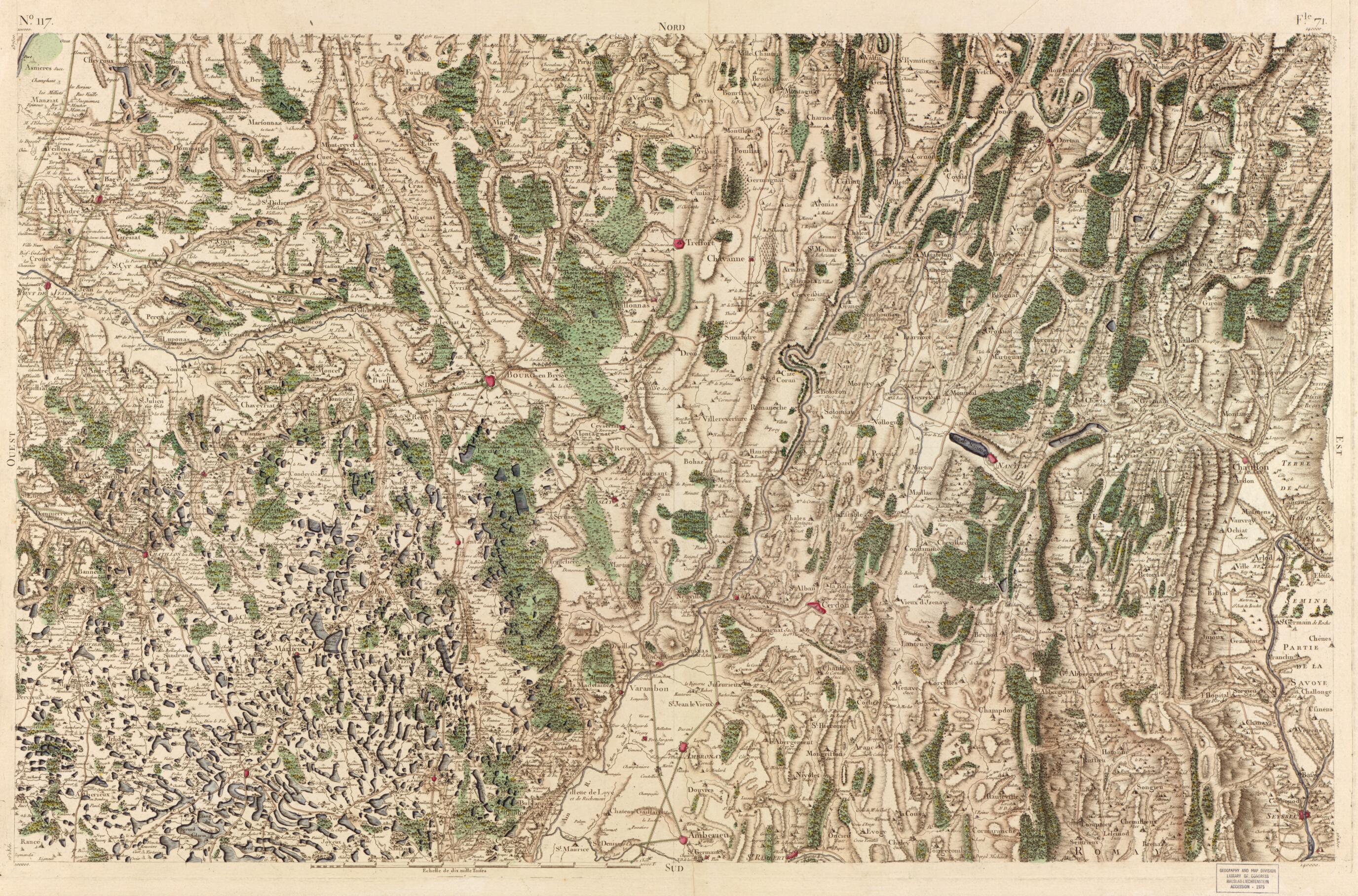 This old map of Image 122 from Carte De France from 1756 was created by Société De La Carte De France in 1756