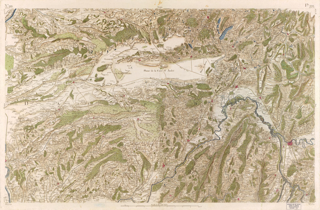 This old map of Image 124 from Carte De France from 1756 was created by Société De La Carte De France in 1756