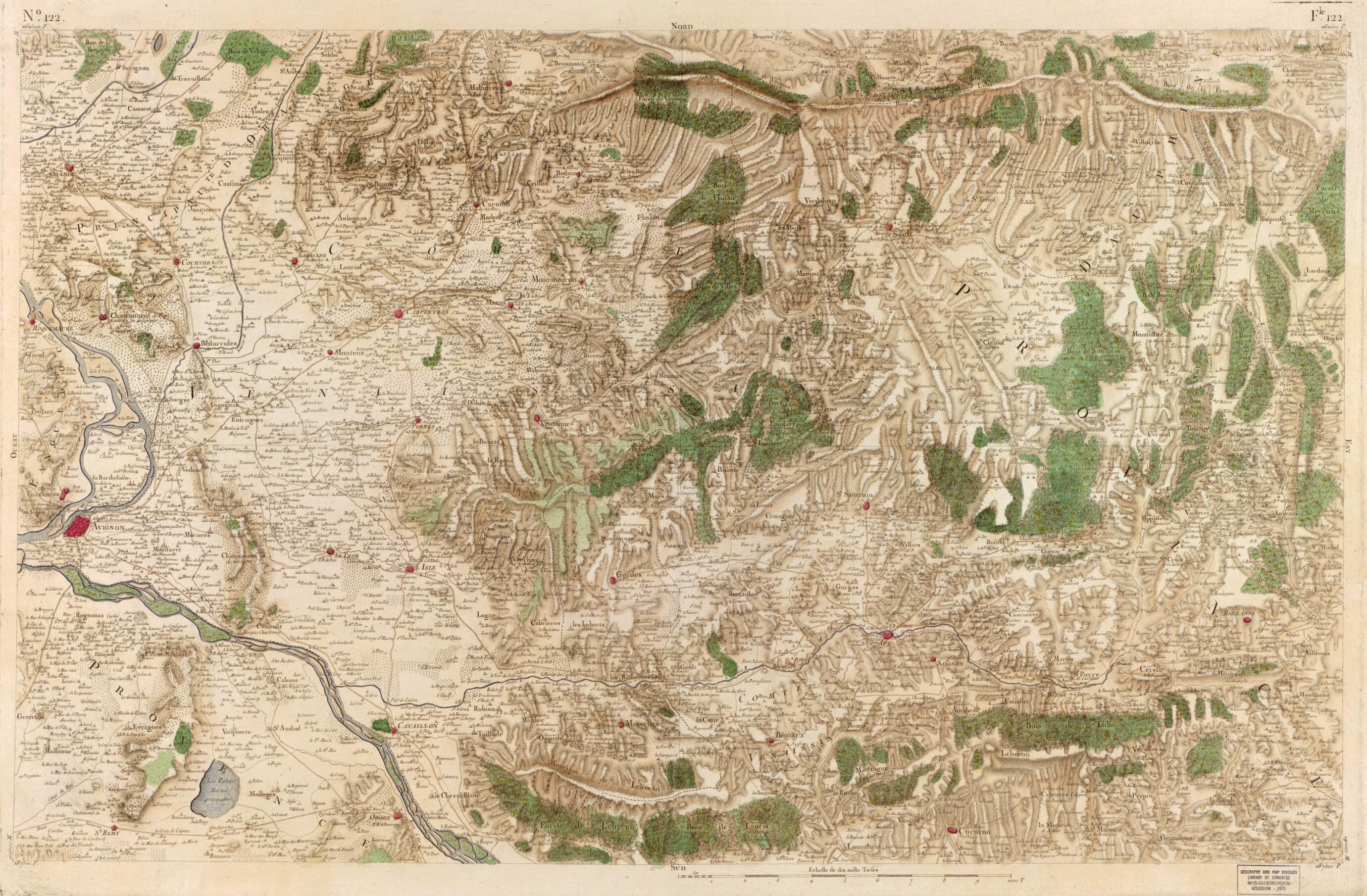 This old map of Image 127 from Carte De France from 1756 was created by Société De La Carte De France in 1756