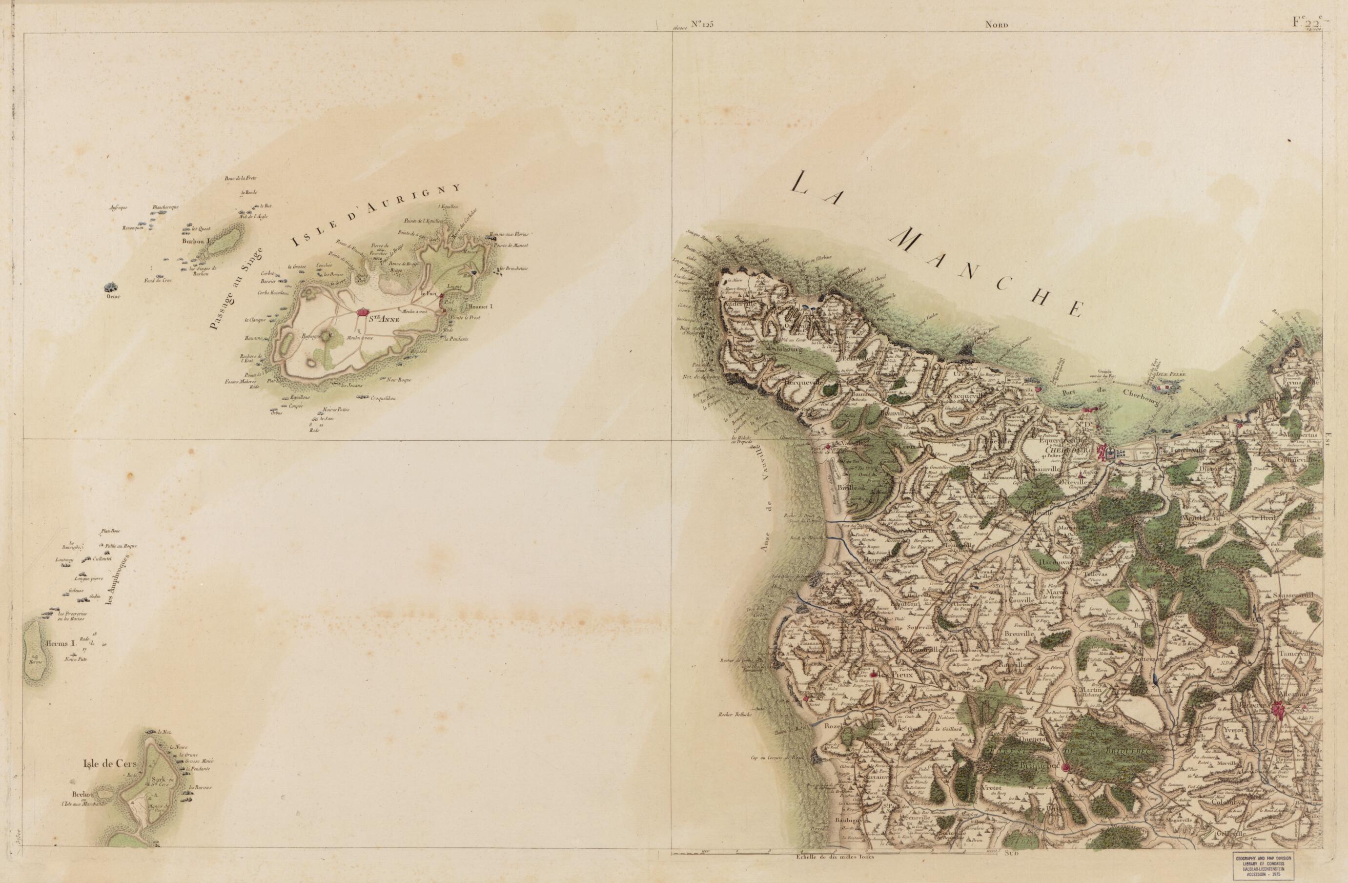 This old map of Image 130 from Carte De France from 1756 was created by Société De La Carte De France in 1756