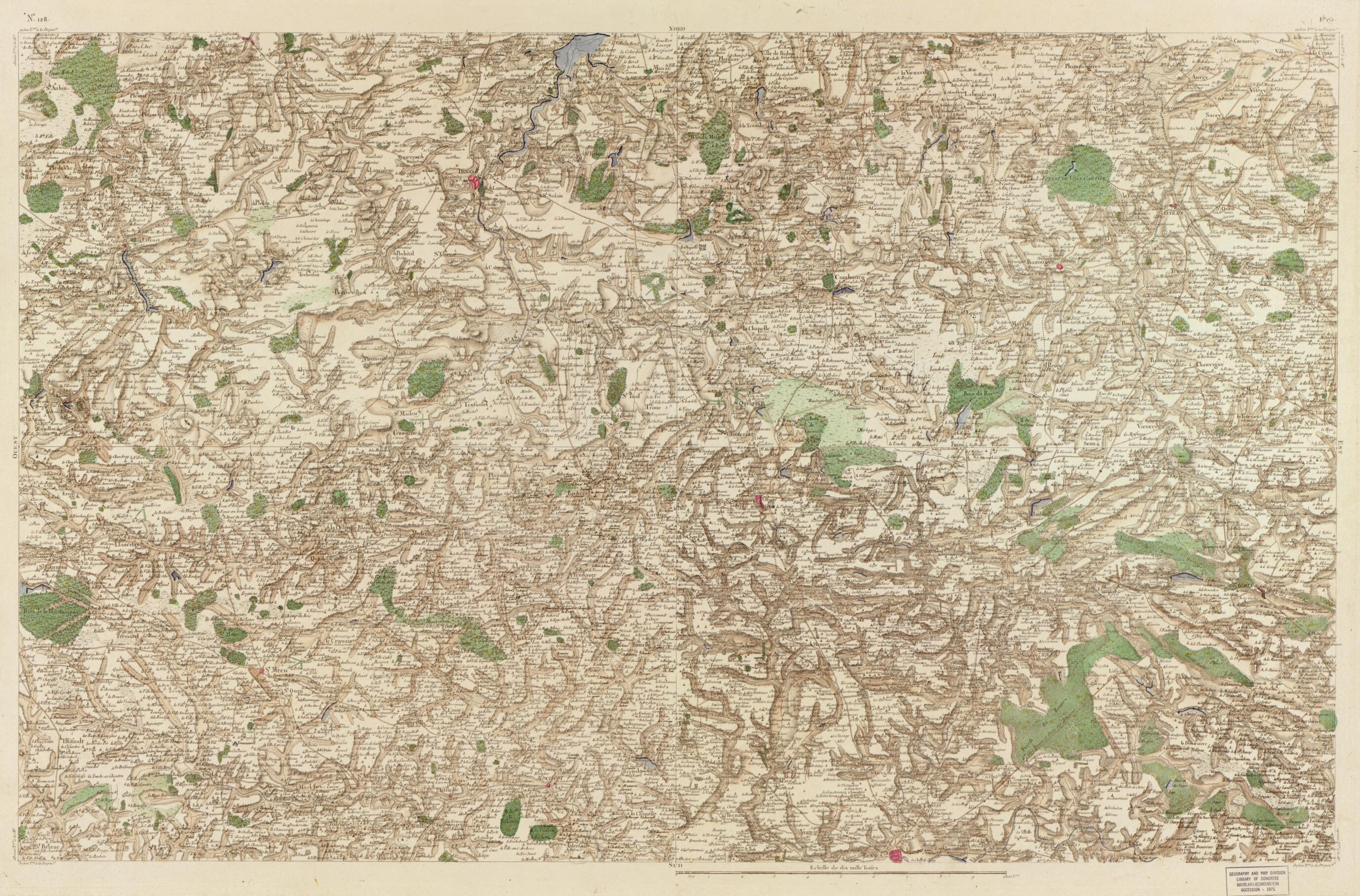 This old map of Image 133 from Carte De France from 1756 was created by Société De La Carte De France in 1756