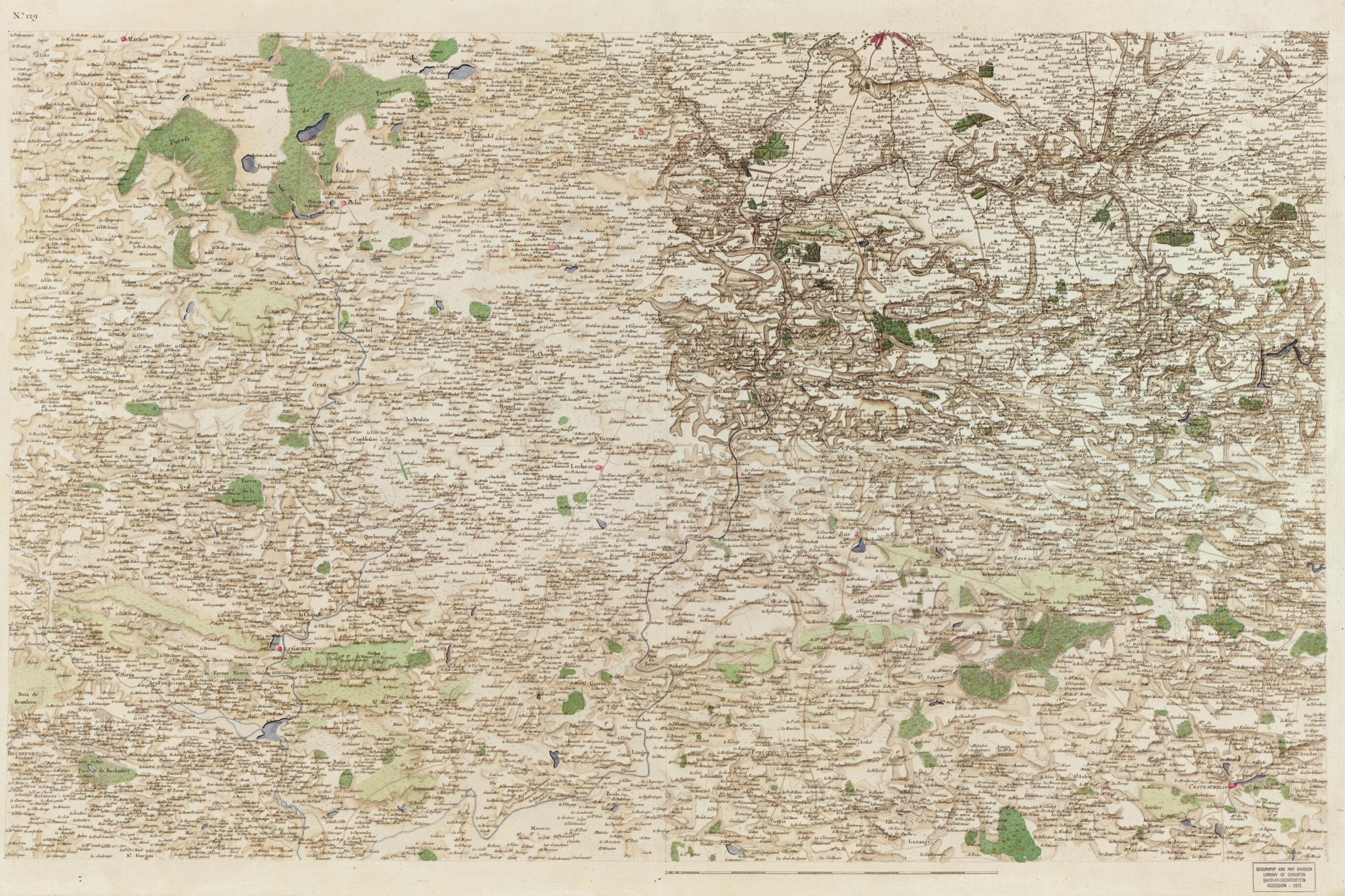 This old map of Image 134 from Carte De France from 1756 was created by Société De La Carte De France in 1756