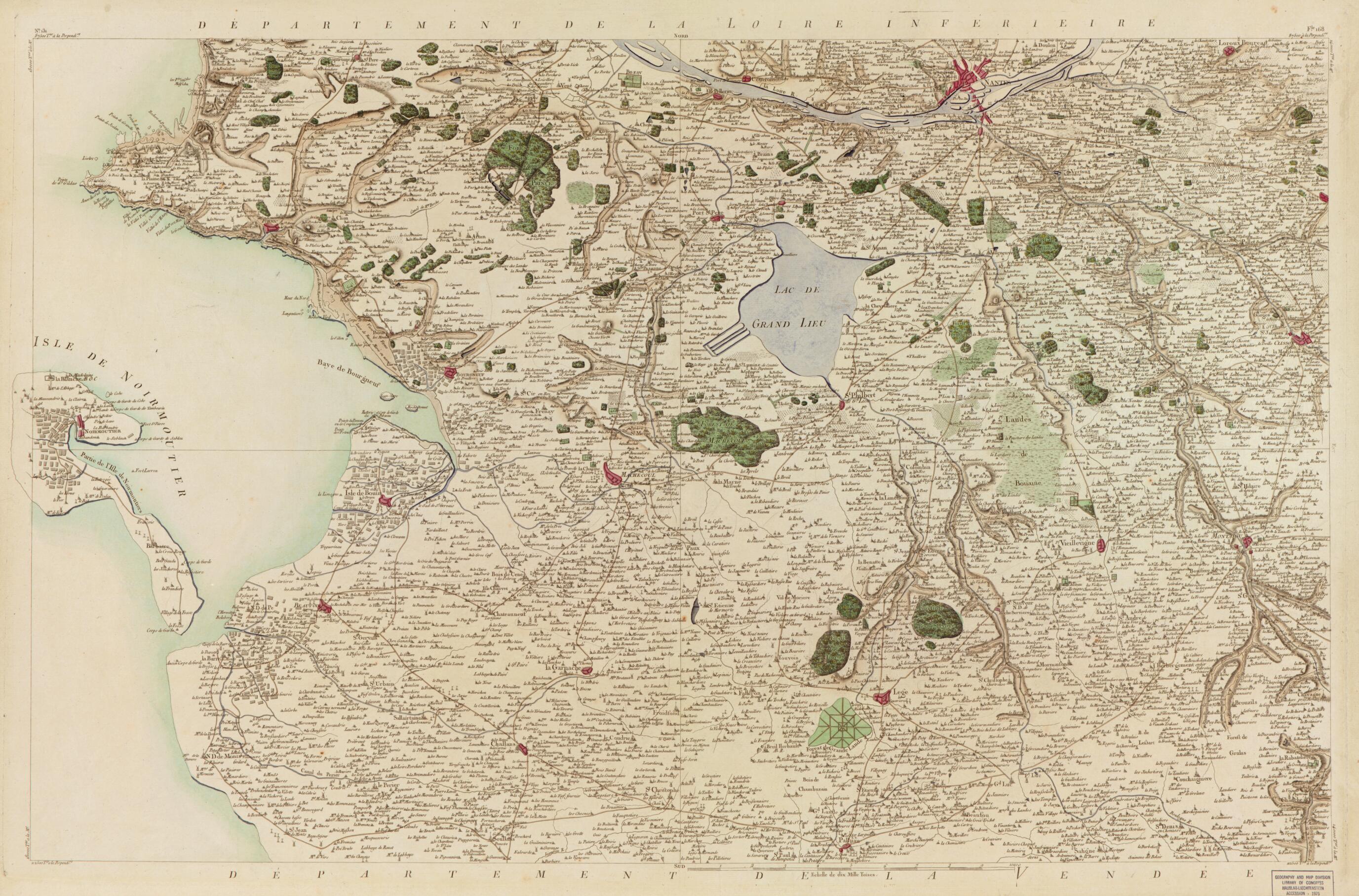 This old map of Image 136 from Carte De France from 1756 was created by Société De La Carte De France in 1756