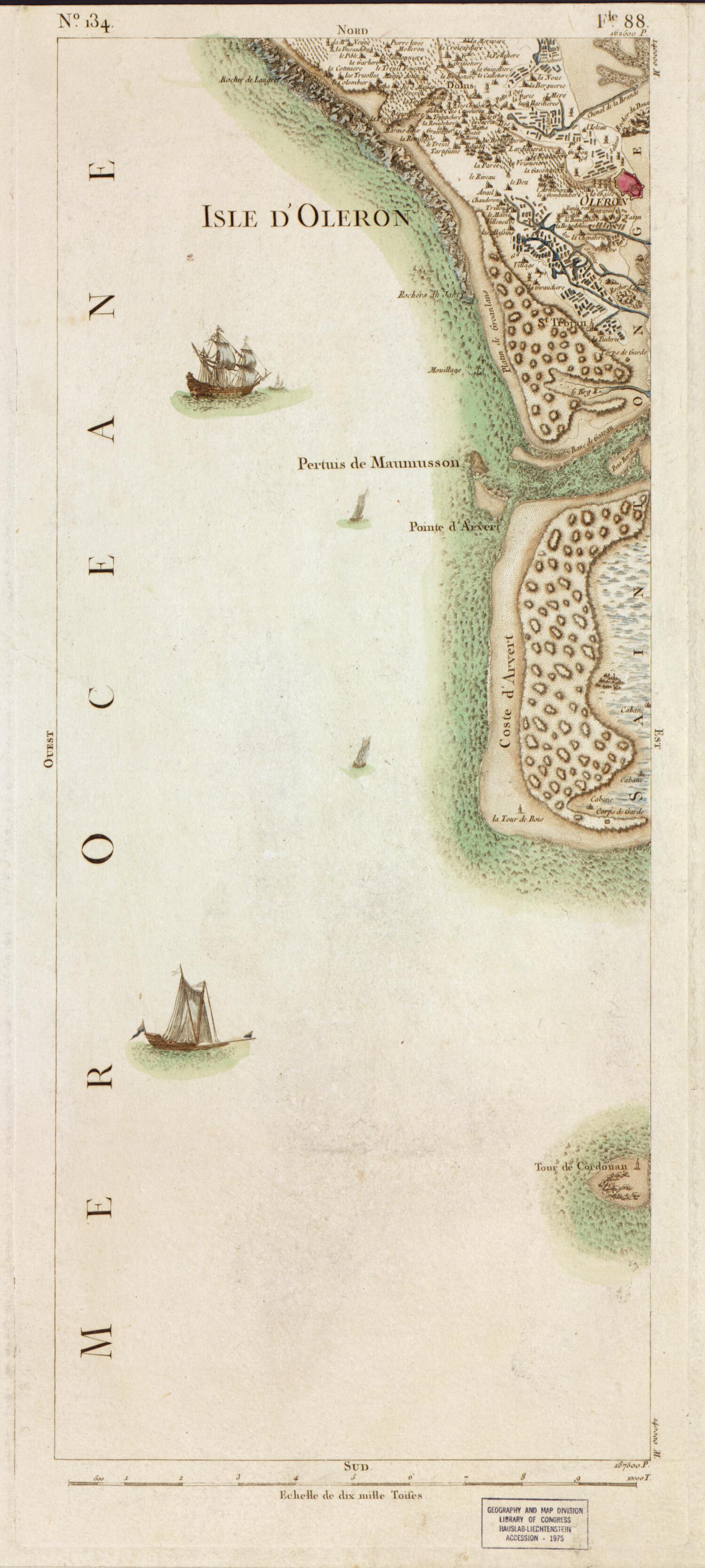 This old map of Image 139 from Carte De France from 1756 was created by Société De La Carte De France in 1756