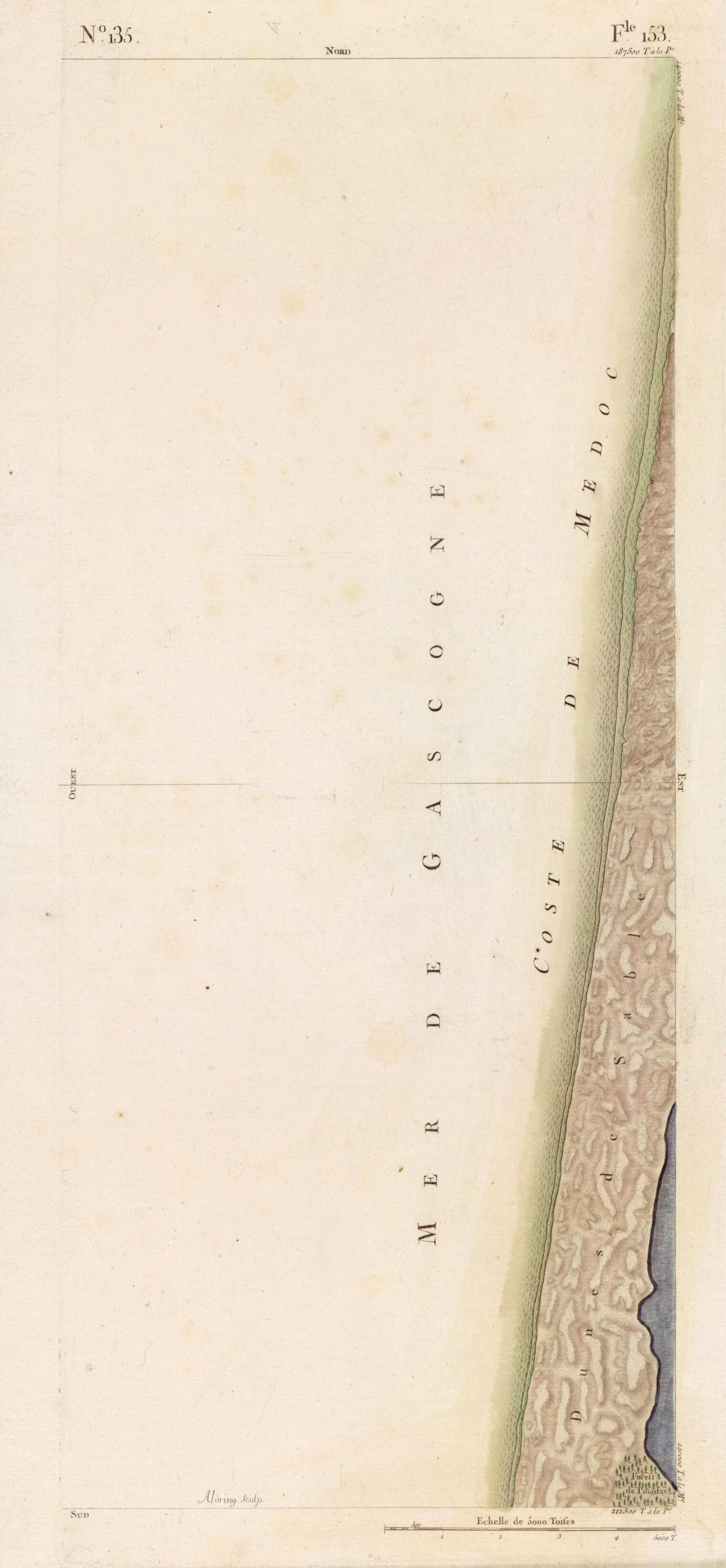 This old map of Image 140 from Carte De France from 1756 was created by Société De La Carte De France in 1756