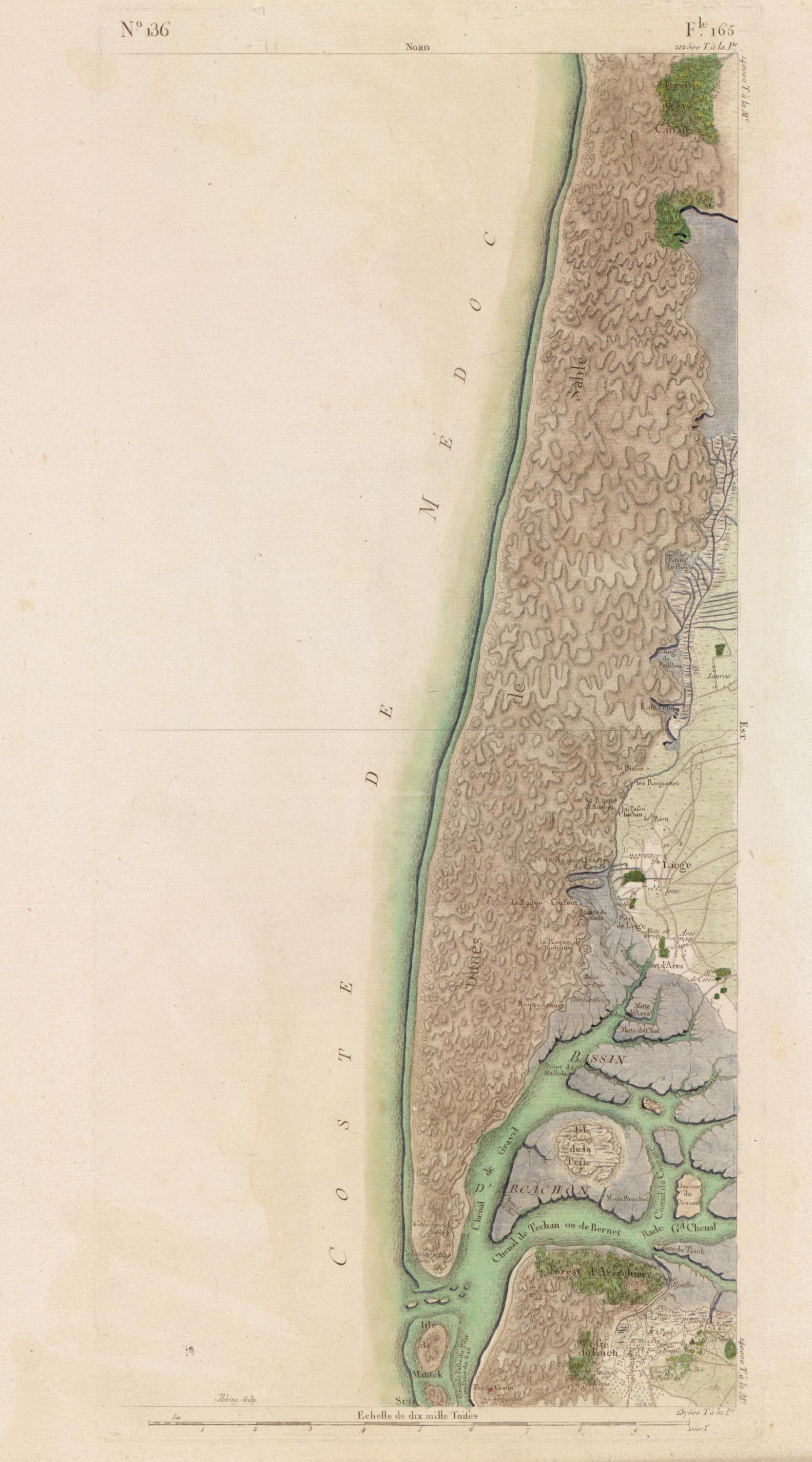 This old map of Image 141 from Carte De France from 1756 was created by Société De La Carte De France in 1756