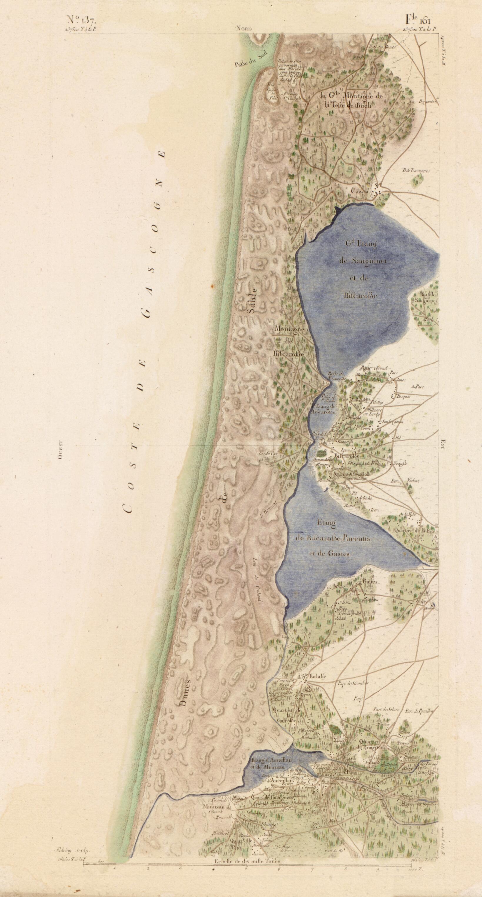This old map of Image 142 from Carte De France from 1756 was created by Société De La Carte De France in 1756