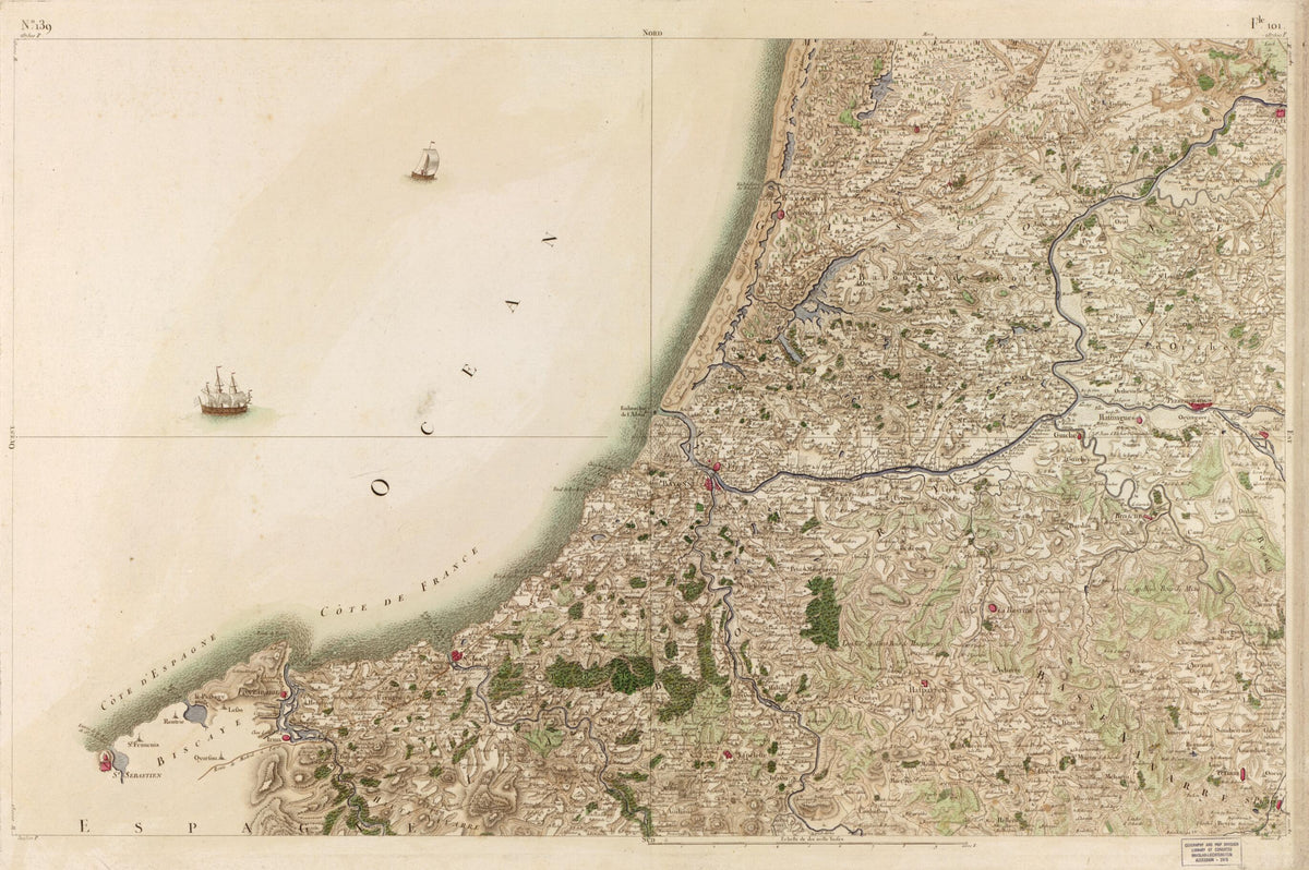 Image 144 from Carte De France 1756 by Relic Map Company