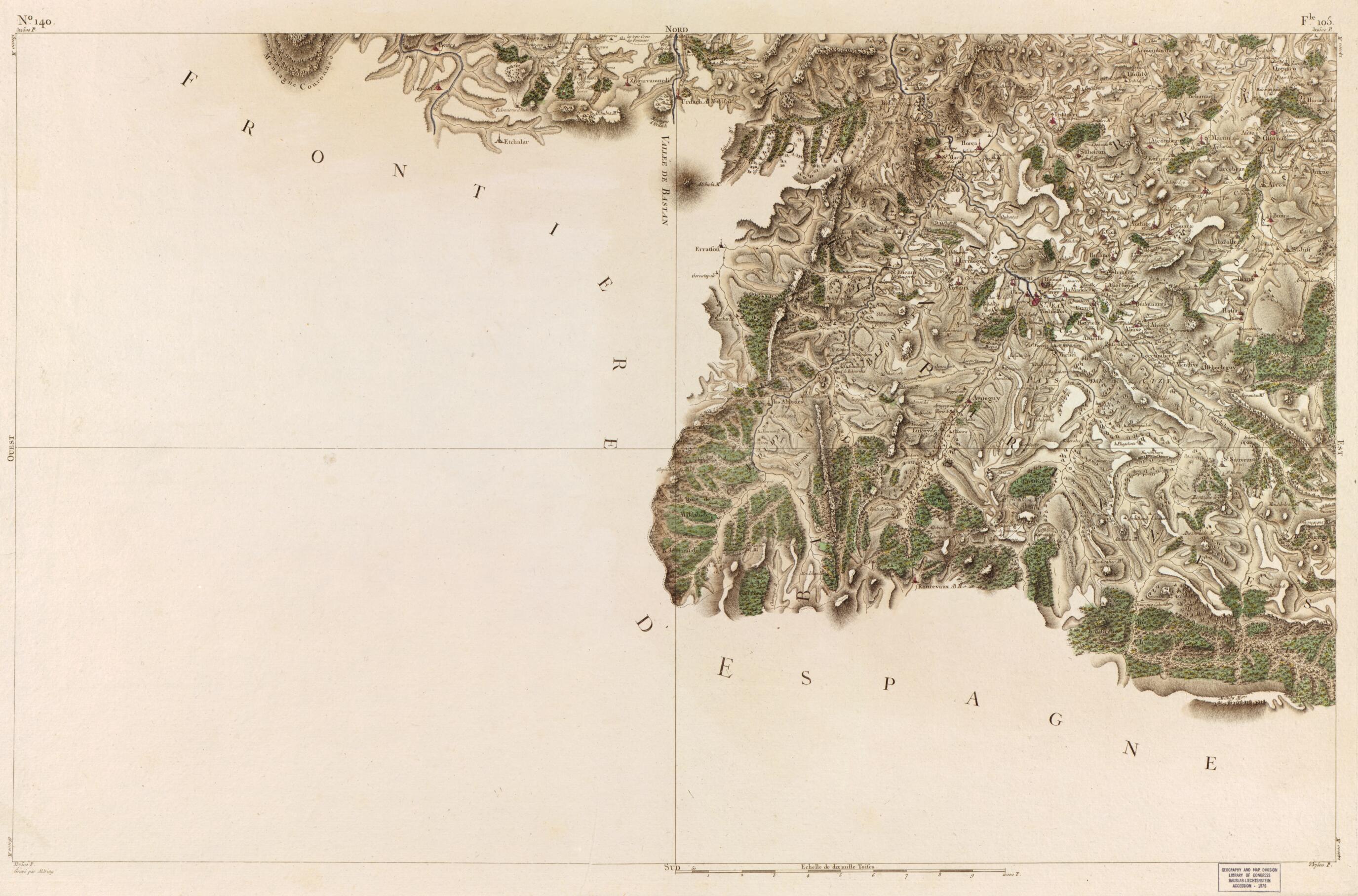 This old map of Image 145 from Carte De France from 1756 was created by Société De La Carte De France in 1756