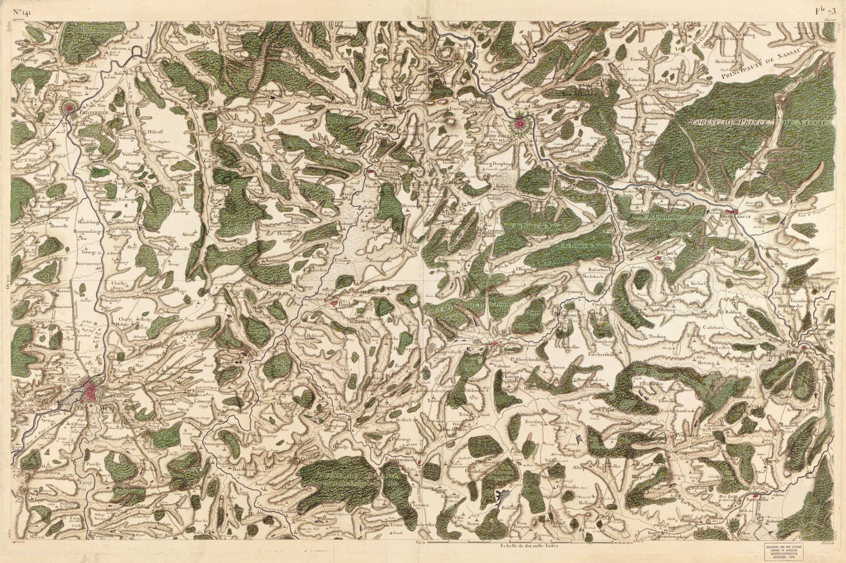 This old map of Image 146 from Carte De France from 1756 was created by Société De La Carte De France in 1756