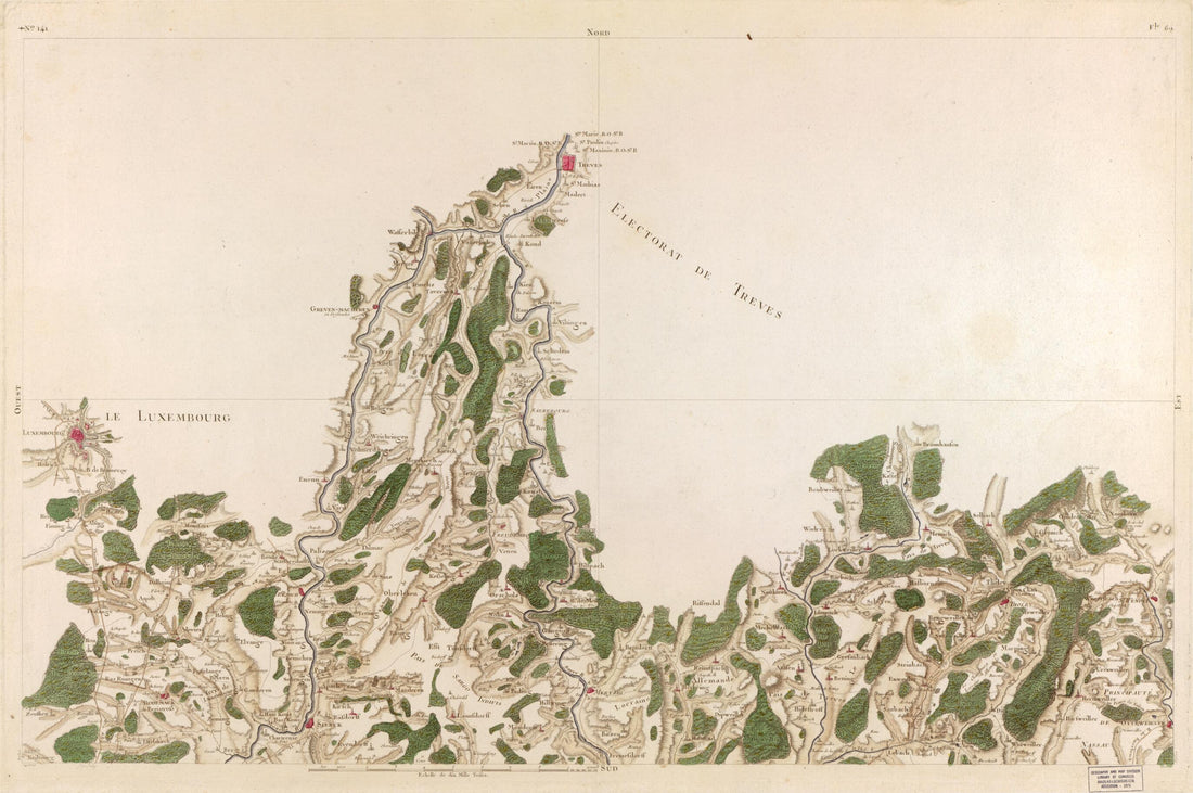 This old map of Image 147 from Carte De France from 1756 was created by Société De La Carte De France in 1756