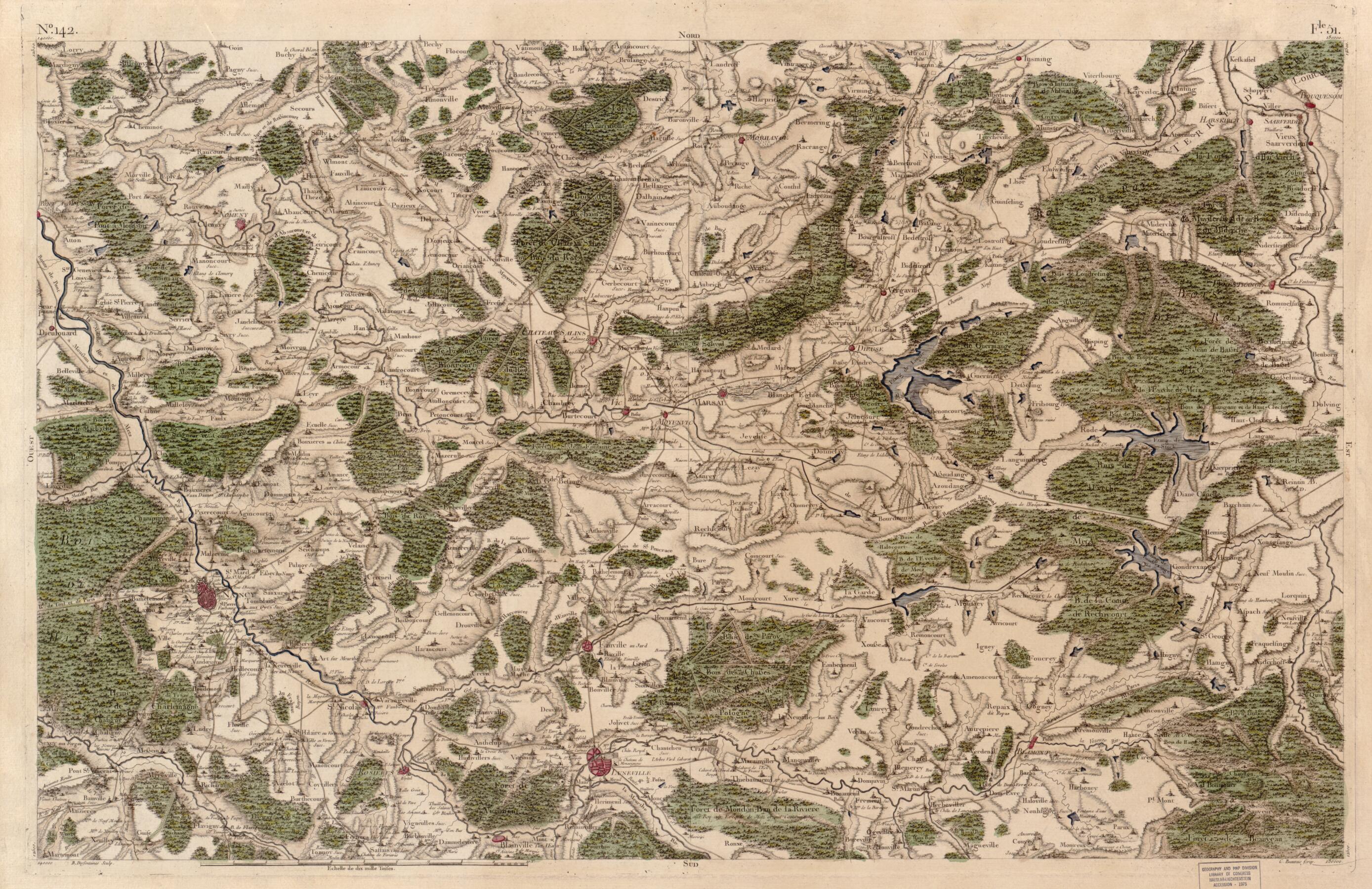 This old map of Image 148 from Carte De France from 1756 was created by Société De La Carte De France in 1756