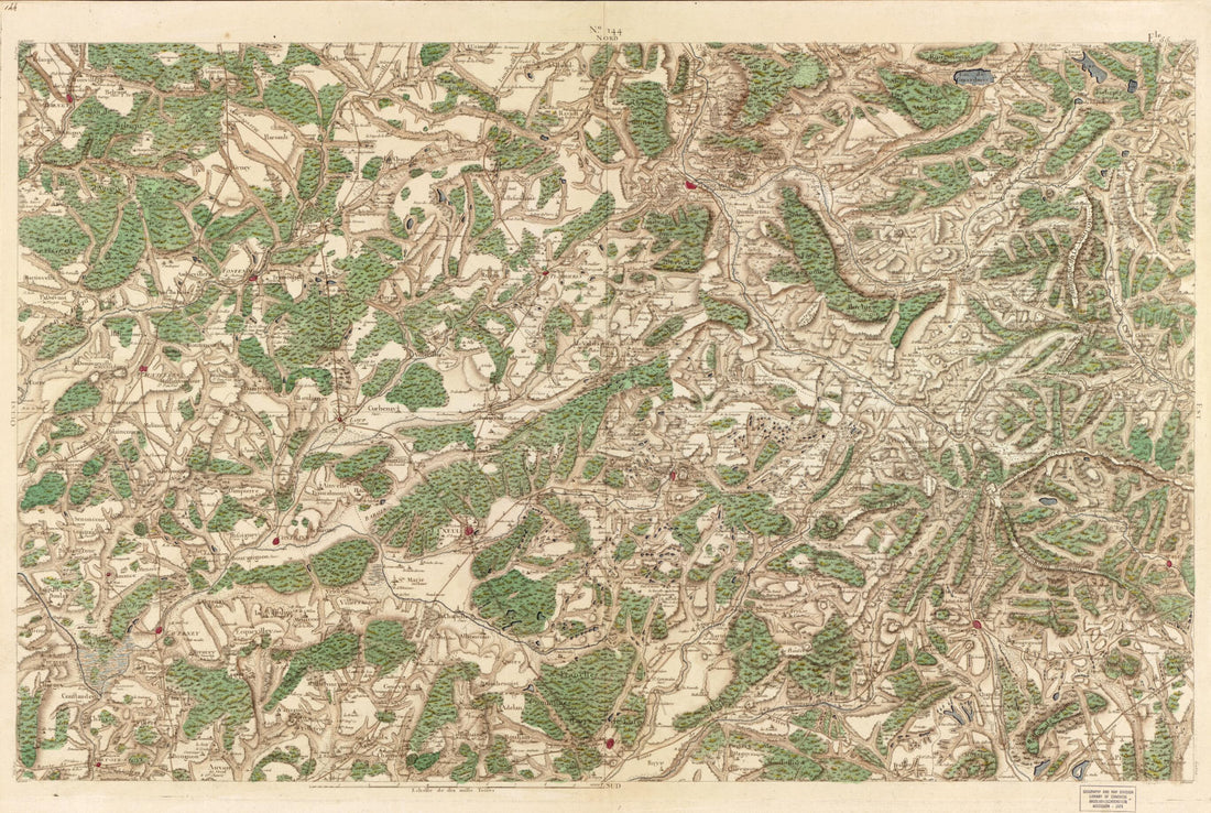 This old map of Image 150 from Carte De France from 1756 was created by Société De La Carte De France in 1756