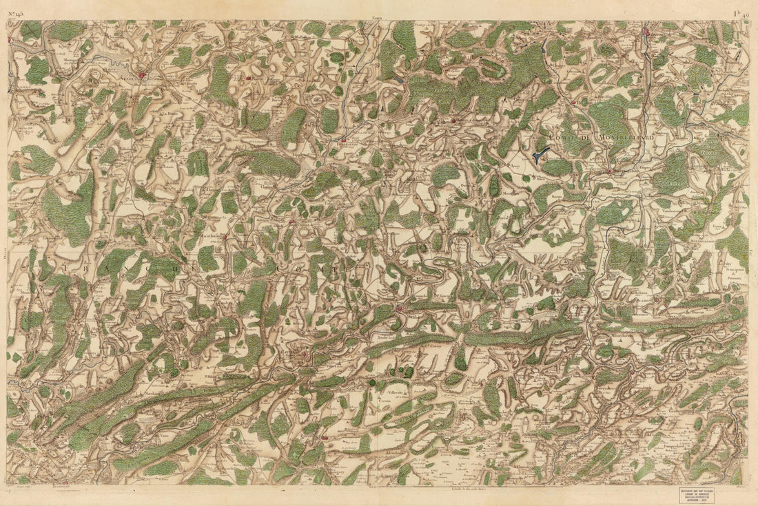 This old map of Image 151 from Carte De France from 1756 was created by Société De La Carte De France in 1756