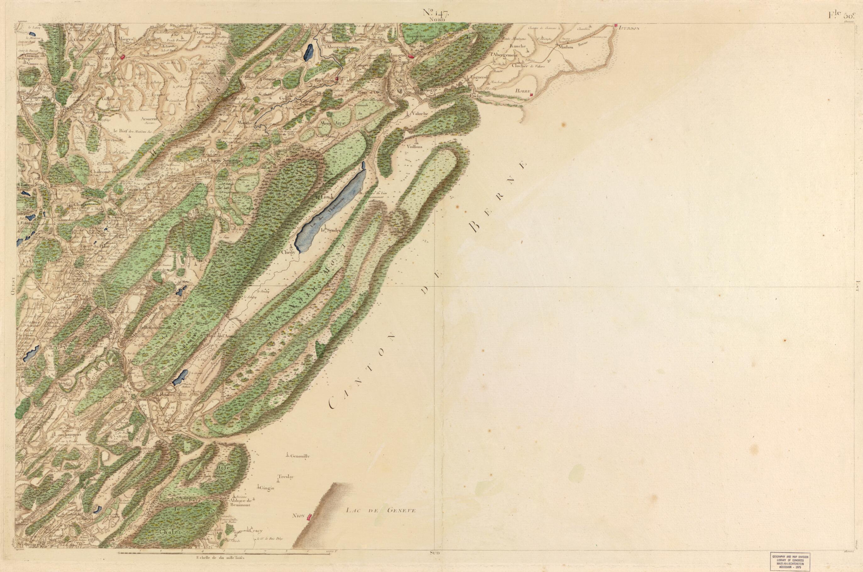 This old map of Image 153 from Carte De France from 1756 was created by Société De La Carte De France in 1756
