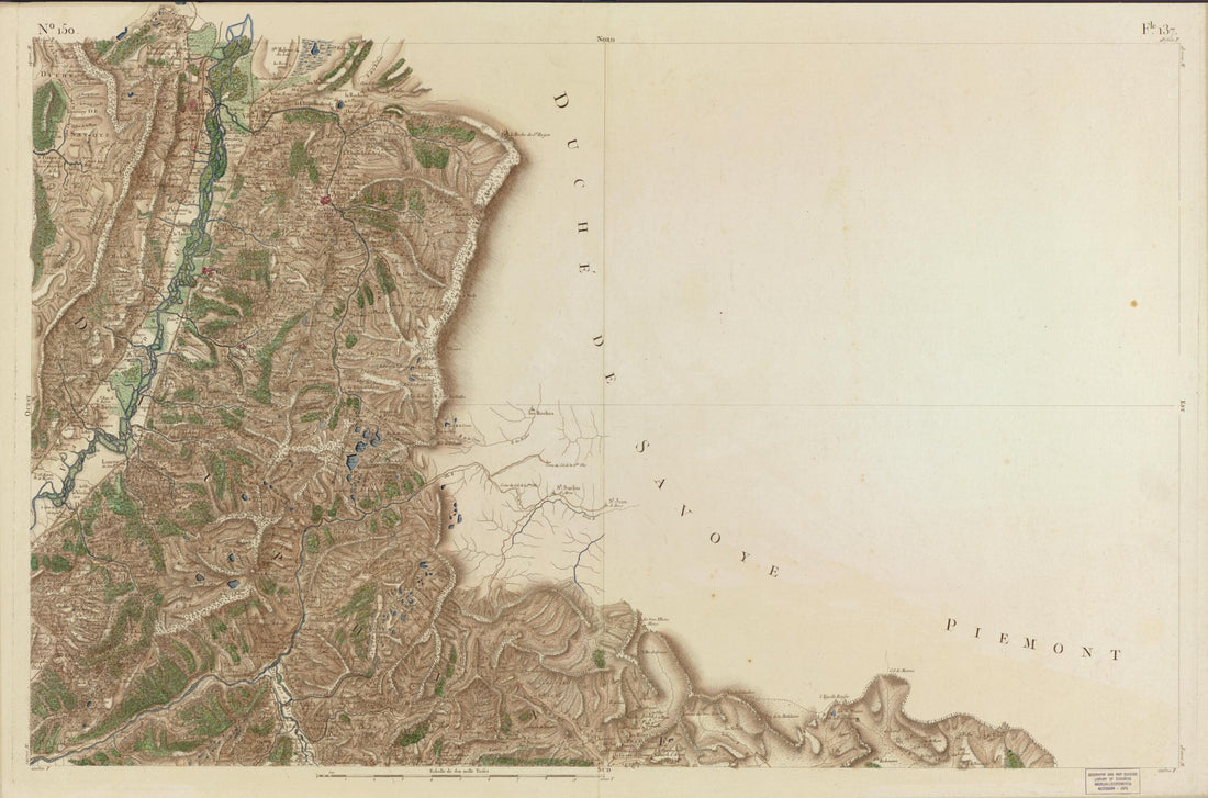 This old map of Image 156 from Carte De France from 1756 was created by Société De La Carte De France in 1756