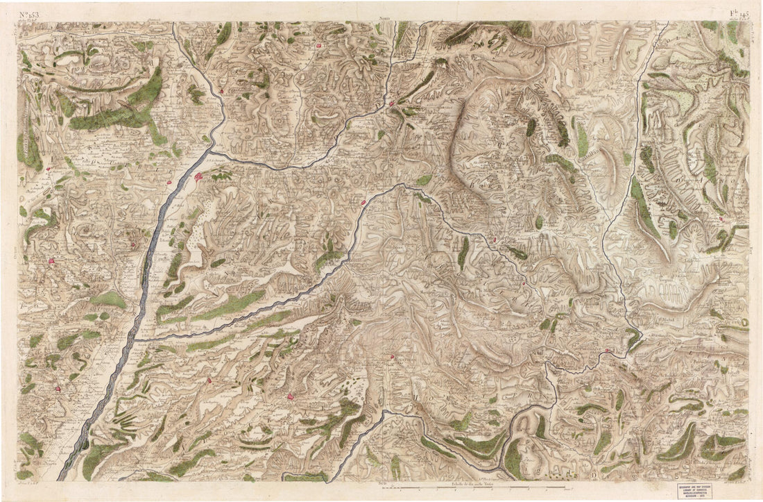 This old map of Image 159 from Carte De France from 1756 was created by Société De La Carte De France in 1756