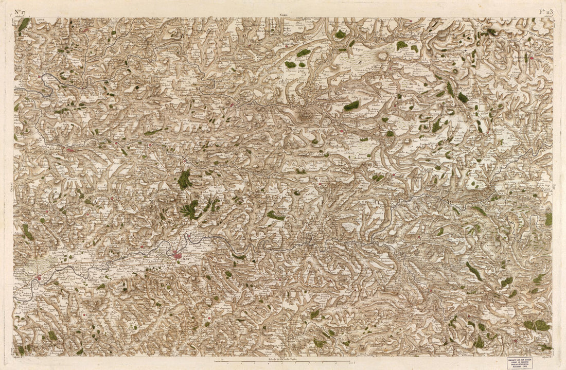 This old map of Image 17 from Carte De France from 1756 was created by Société De La Carte De France in 1756