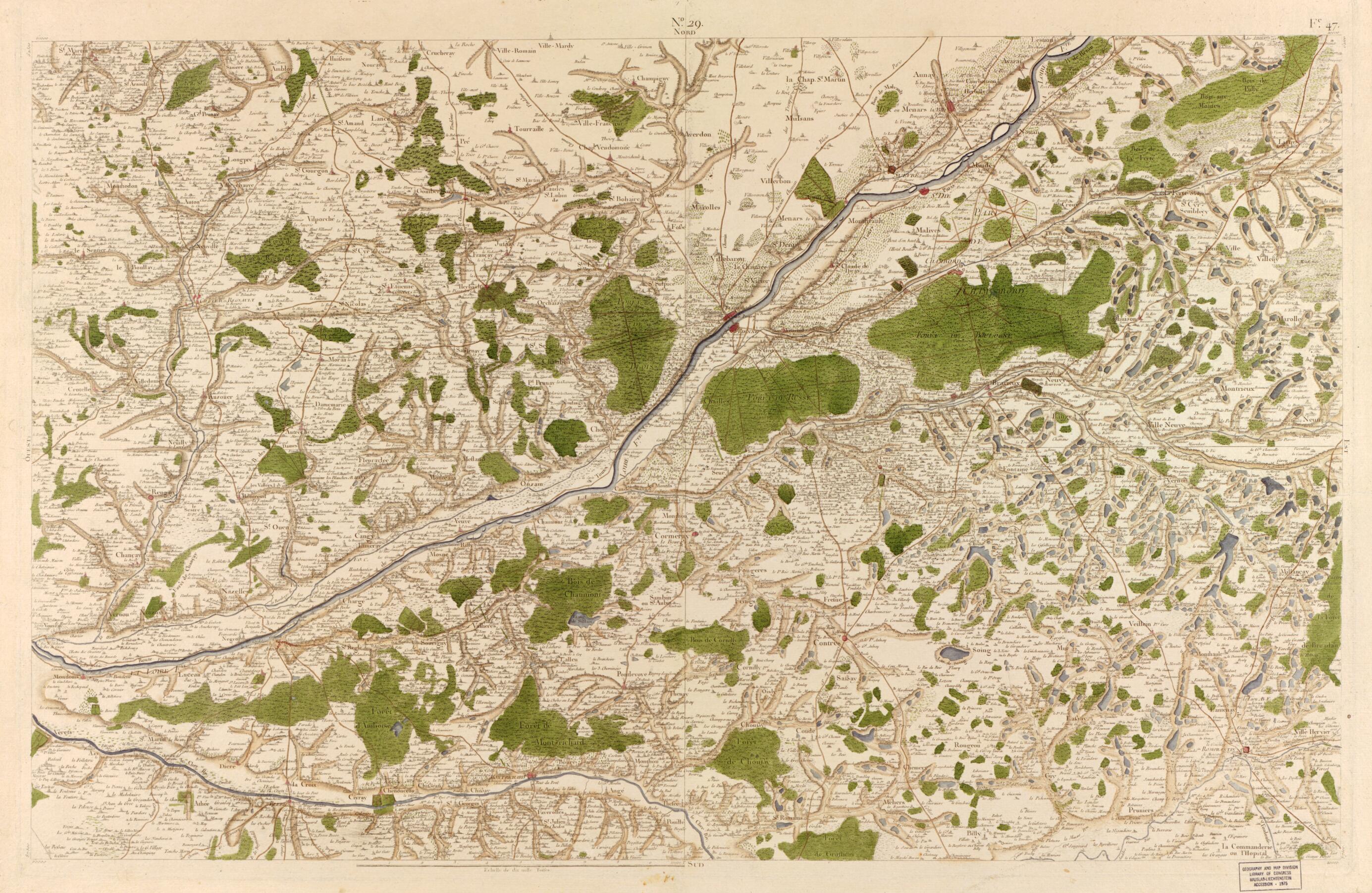 This old map of Image 30 from Carte De France from 1756 was created by Société De La Carte De France in 1756