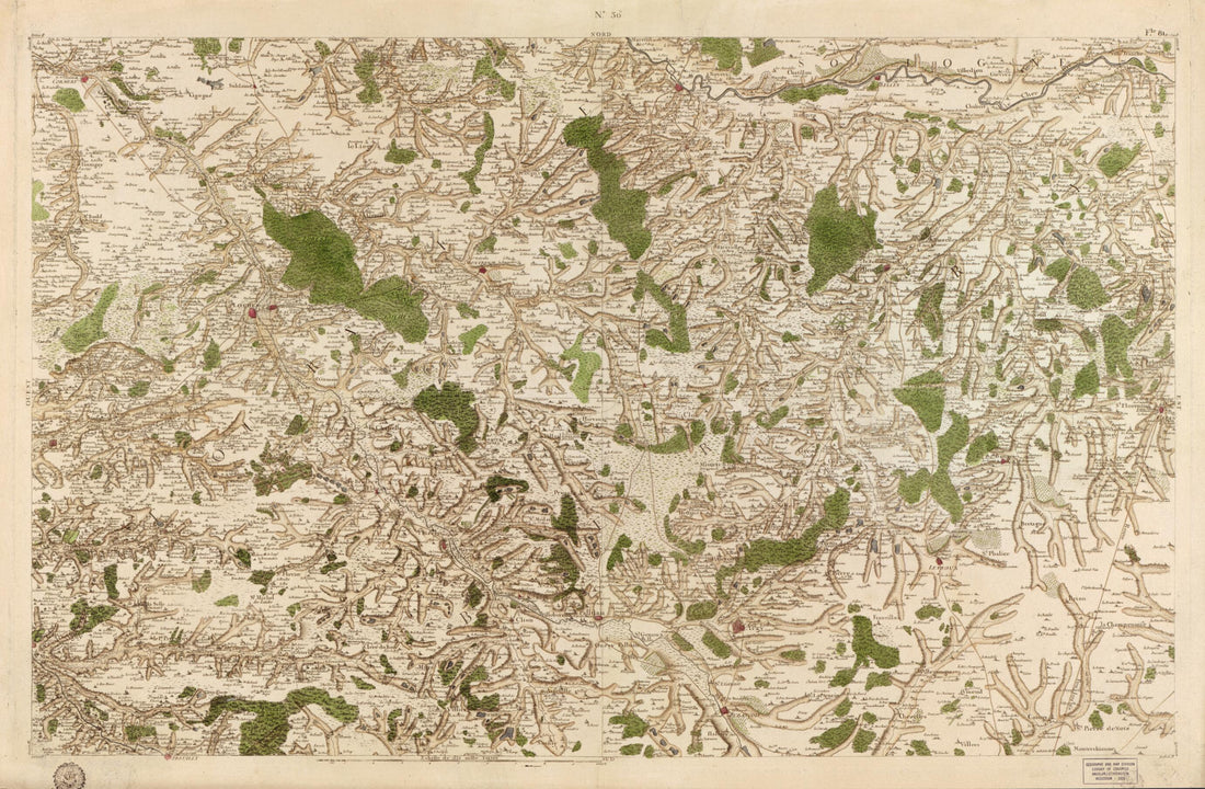 This old map of Image 31 from Carte De France from 1756 was created by Société De La Carte De France in 1756