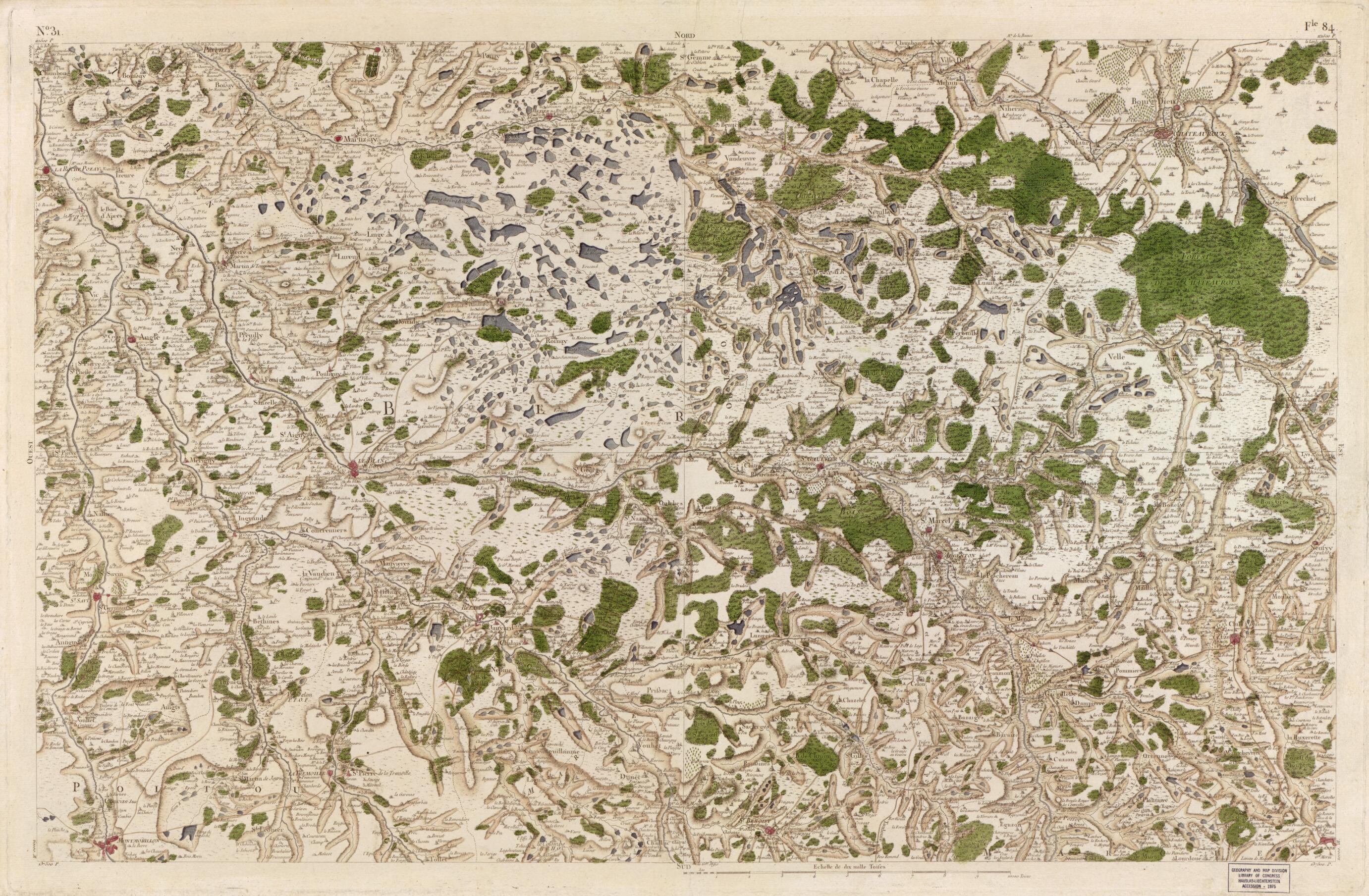 This old map of Image 32 from Carte De France from 1756 was created by Société De La Carte De France in 1756