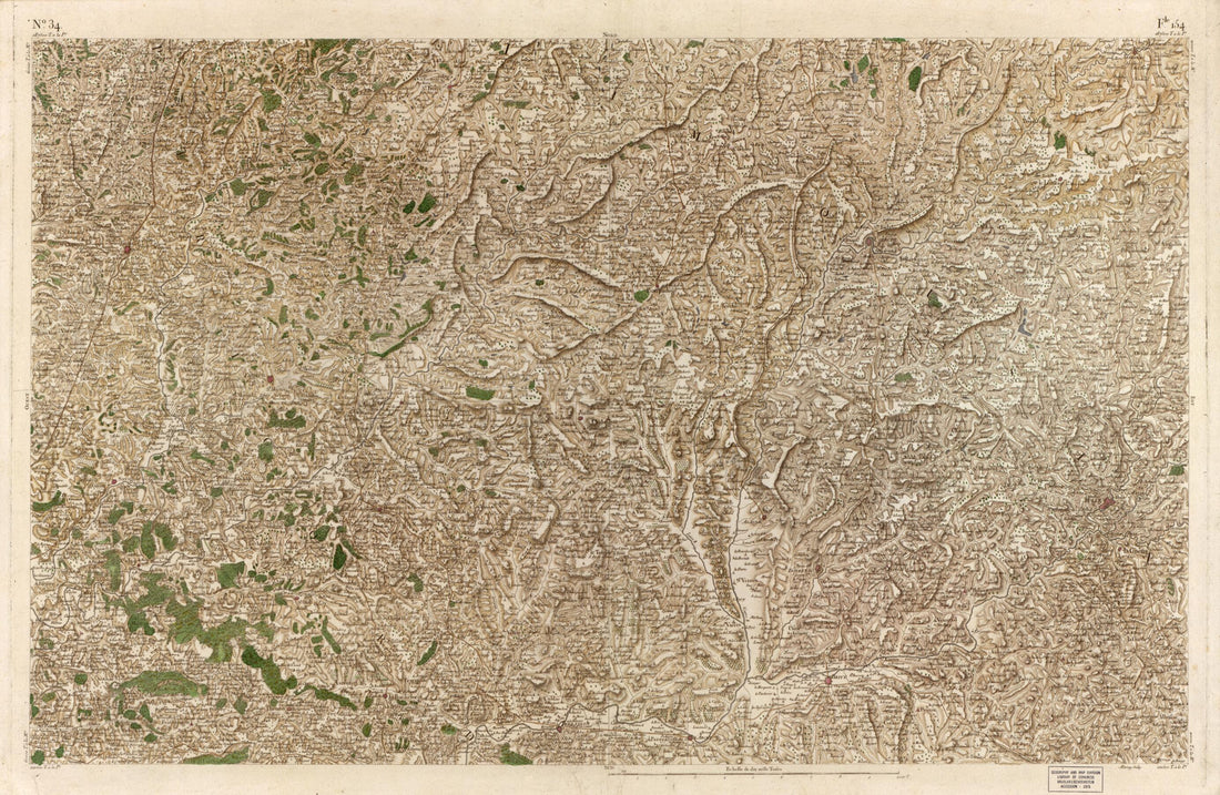 This old map of Image 35 from Carte De France from 1756 was created by Société De La Carte De France in 1756