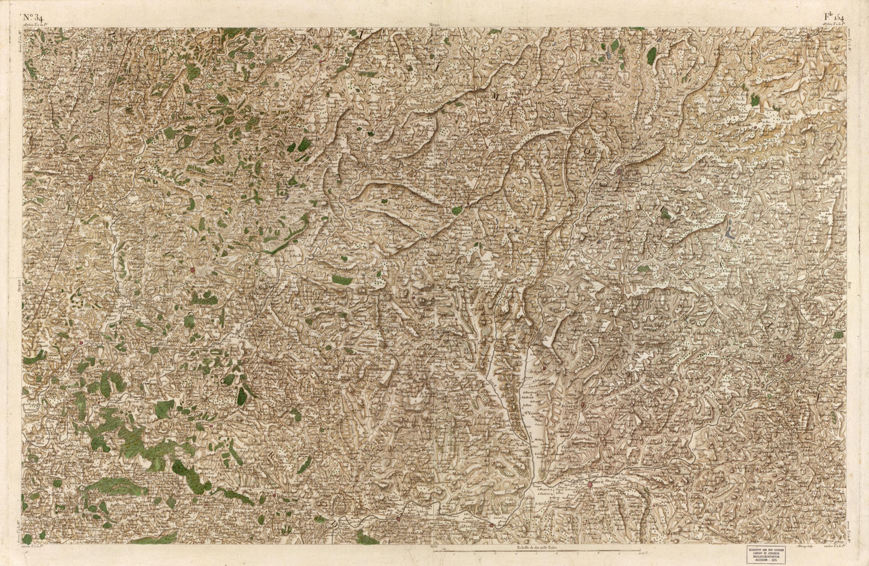 This old map of Image 35 from Carte De France from 1756 was created by Société De La Carte De France in 1756