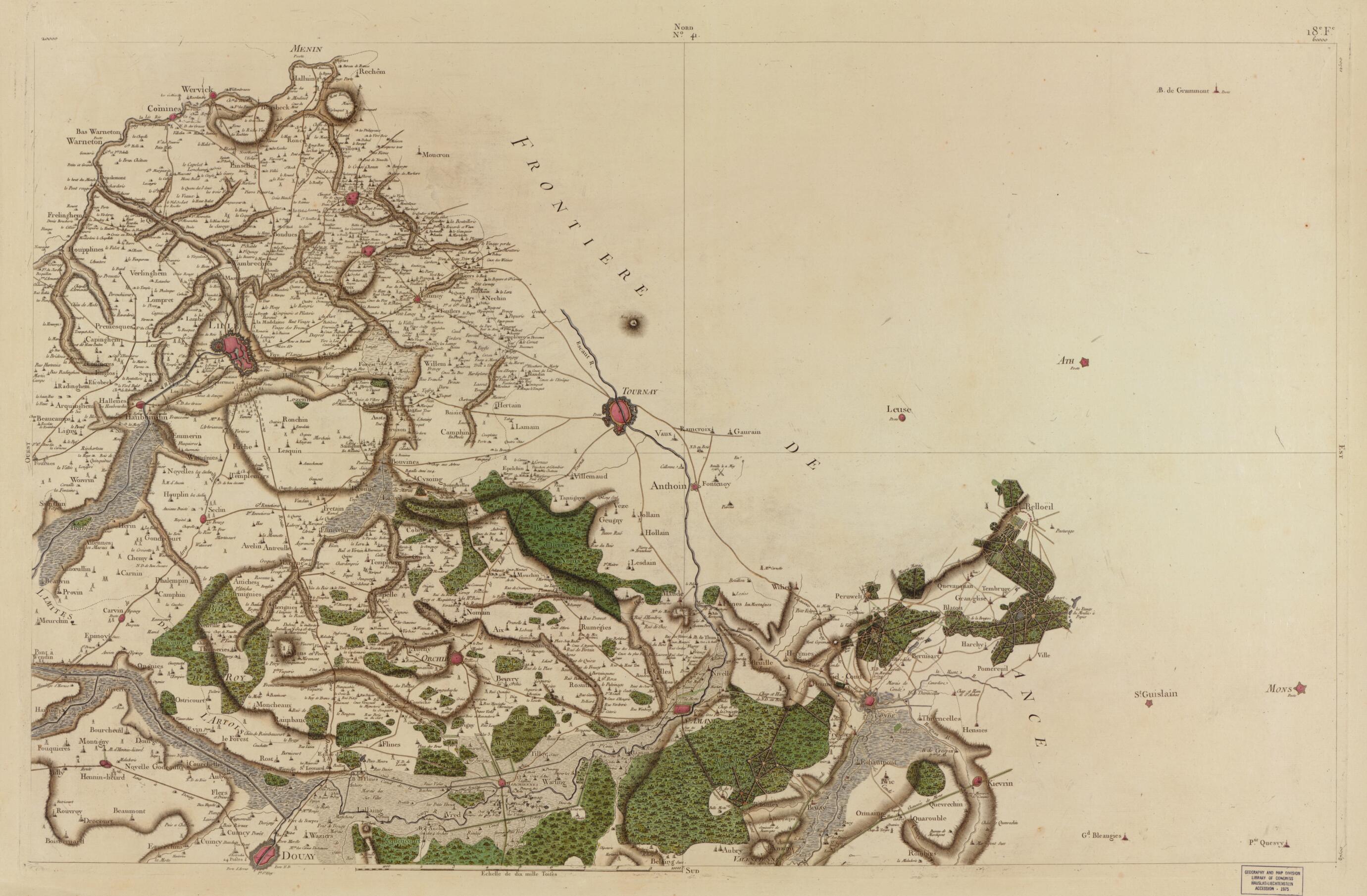 This old map of Image 43 from Carte De France from 1756 was created by Société De La Carte De France in 1756
