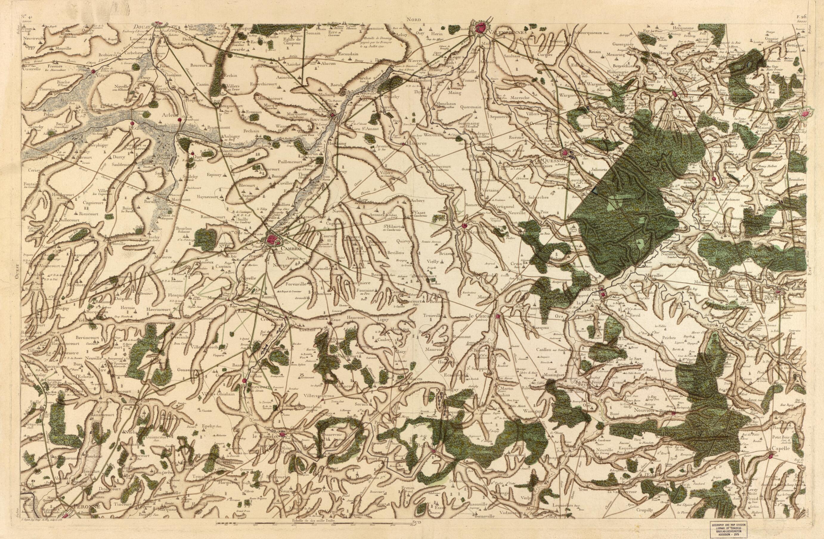 This old map of Image 44 from Carte De France from 1756 was created by Société De La Carte De France in 1756