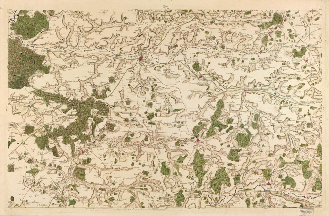 This old map of Image 46 from Carte De France from 1756 was created by Société De La Carte De France in 1756