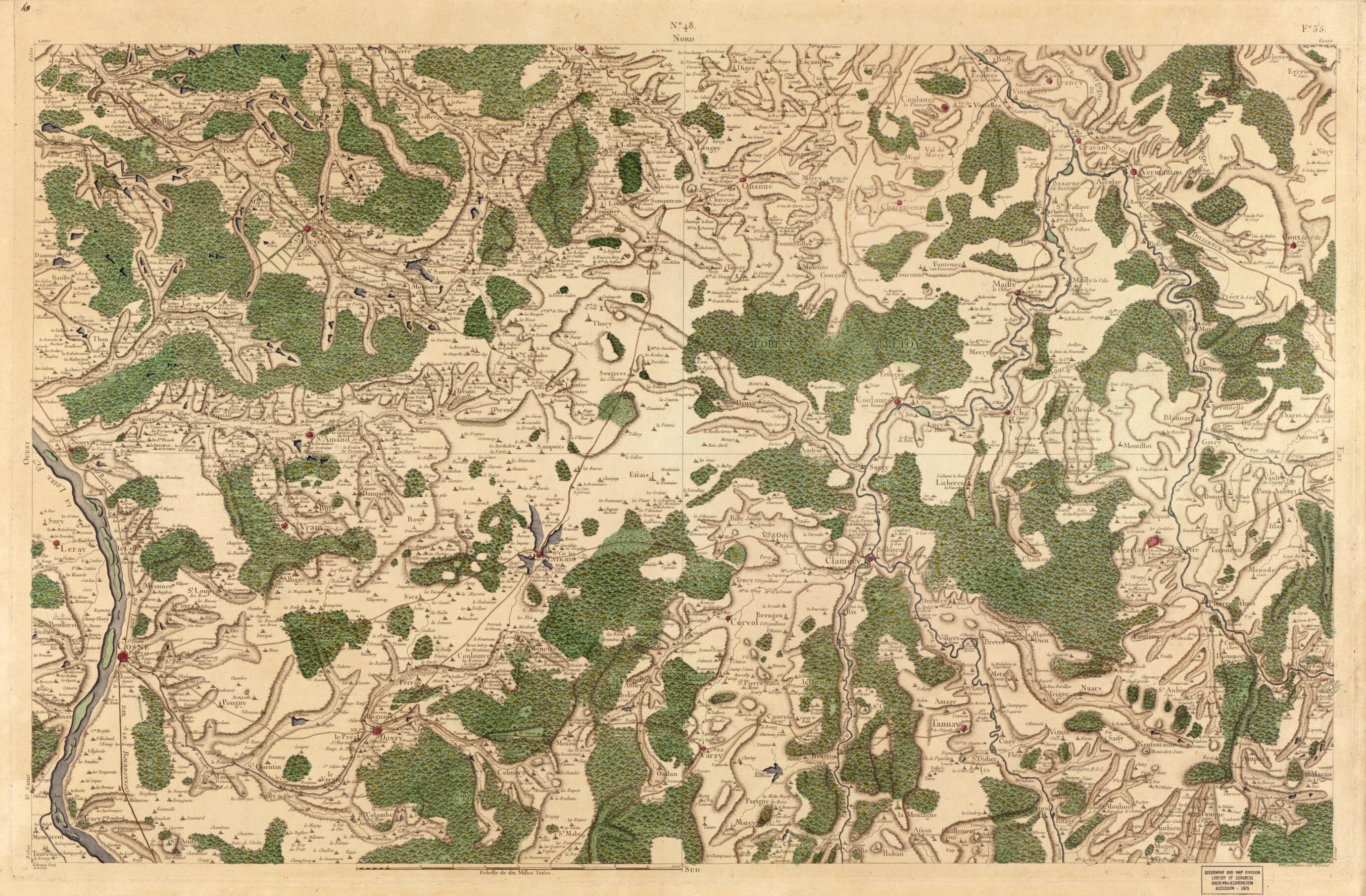 This old map of Image 50 from Carte De France from 1756 was created by Société De La Carte De France in 1756