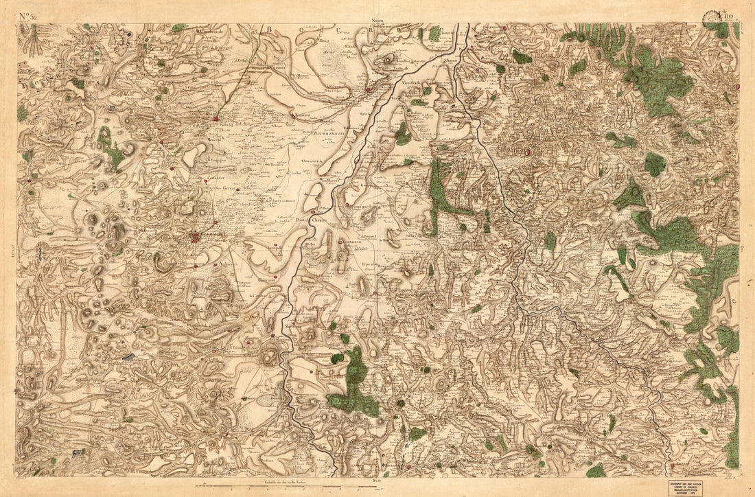 This old map of Image 54 from Carte De France from 1756 was created by Société De La Carte De France in 1756