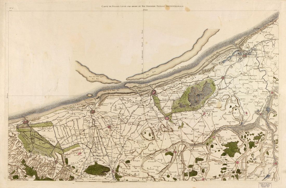 This old map of Image 6 from Carte De France from 1756 was created by Société De La Carte De France in 1756