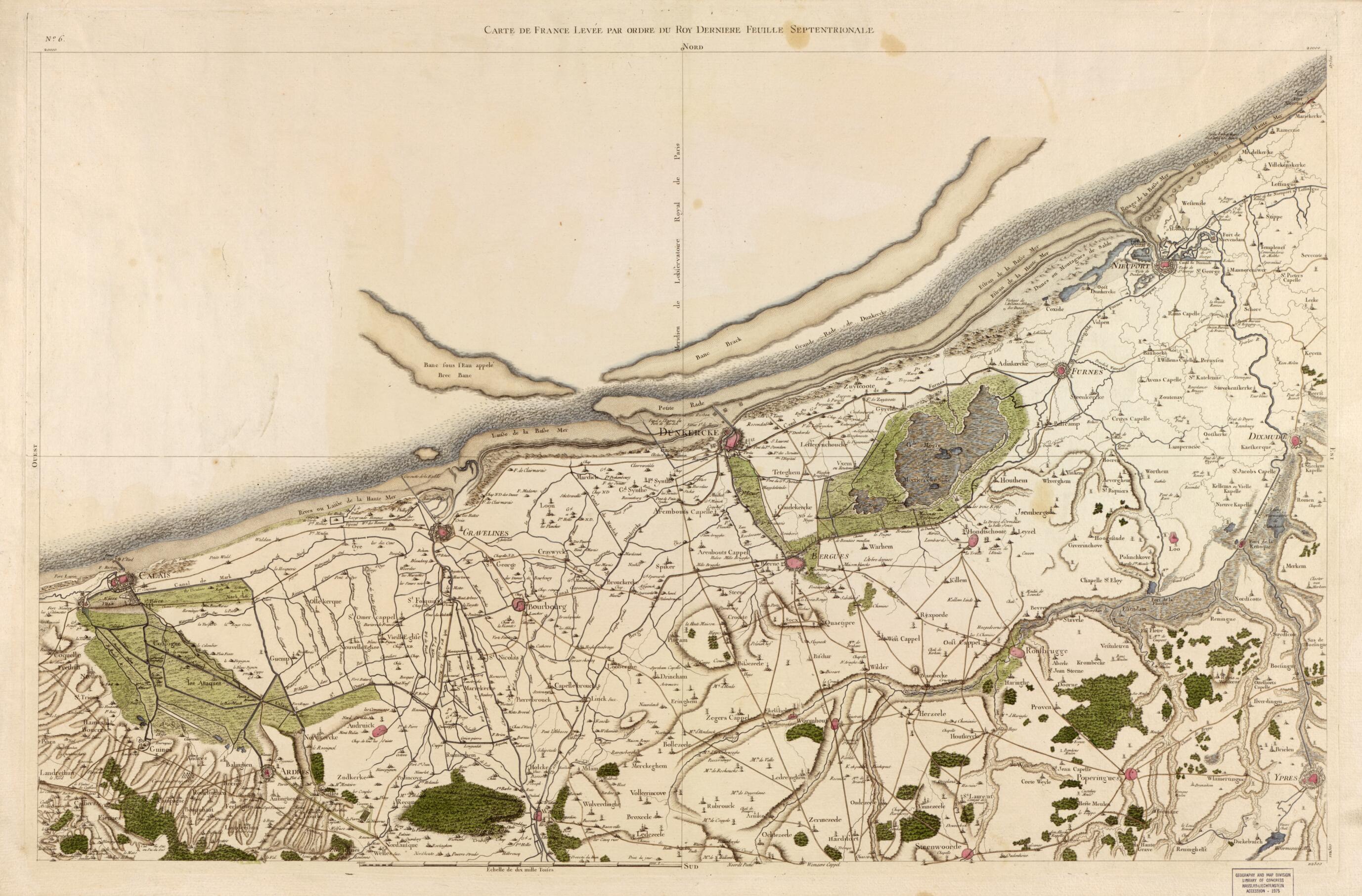 This old map of Image 6 from Carte De France from 1756 was created by Société De La Carte De France in 1756