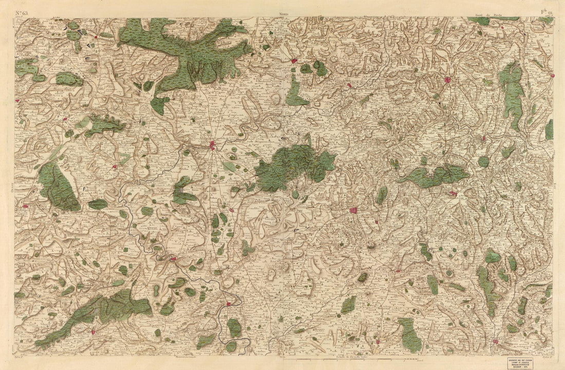 This old map of Image 66 from Carte De France from 1756 was created by Société De La Carte De France in 1756