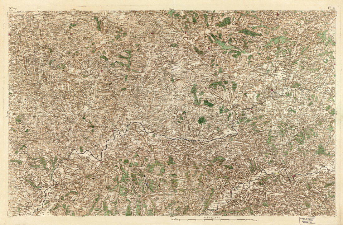 This old map of Image 73 from Carte De France from 1756 was created by Société De La Carte De France in 1756
