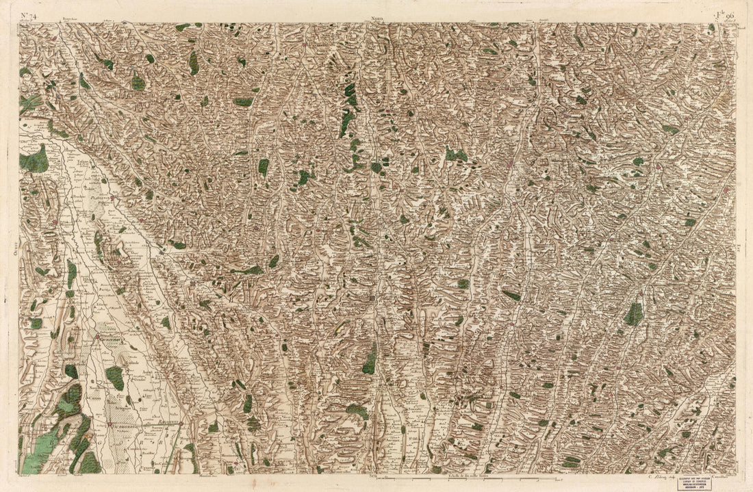 This old map of Image 77 from Carte De France from 1756 was created by Société De La Carte De France in 1756