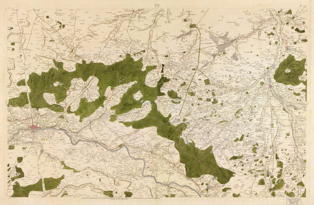This old map of Image 8 from Carte De France from 1756 was created by Société De La Carte De France in 1756