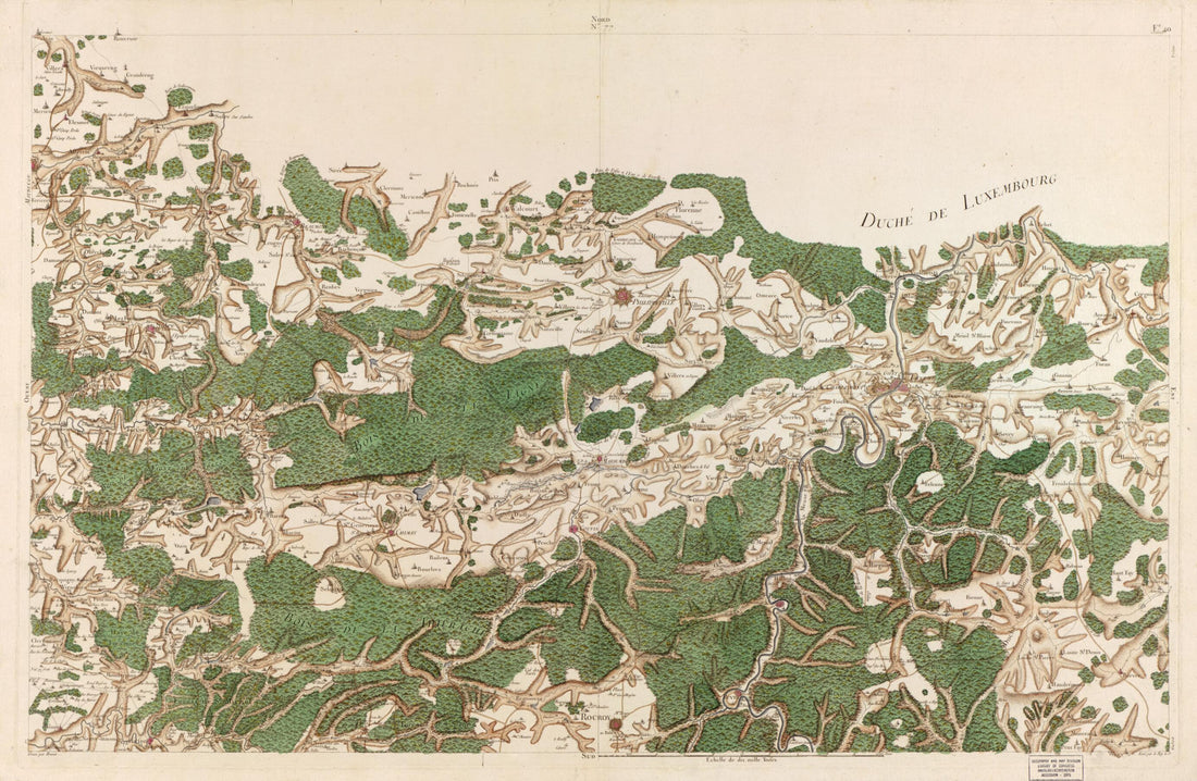 This old map of Image 80 from Carte De France from 1756 was created by Société De La Carte De France in 1756