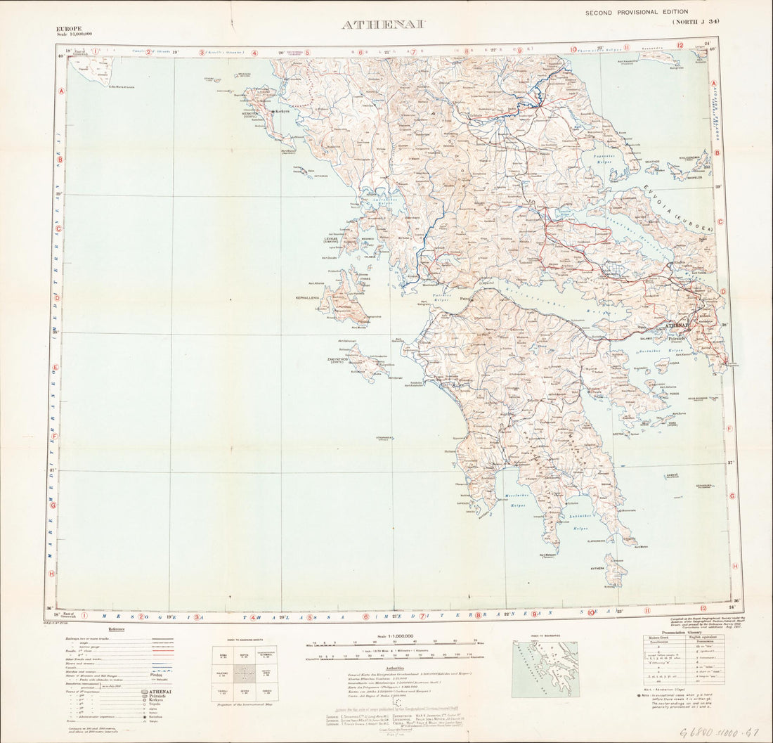 This old map of Athenai from Maps of the Balkan Peninsula. from 1919 was created by Royal Geographical Society (Great Britain) in 1919