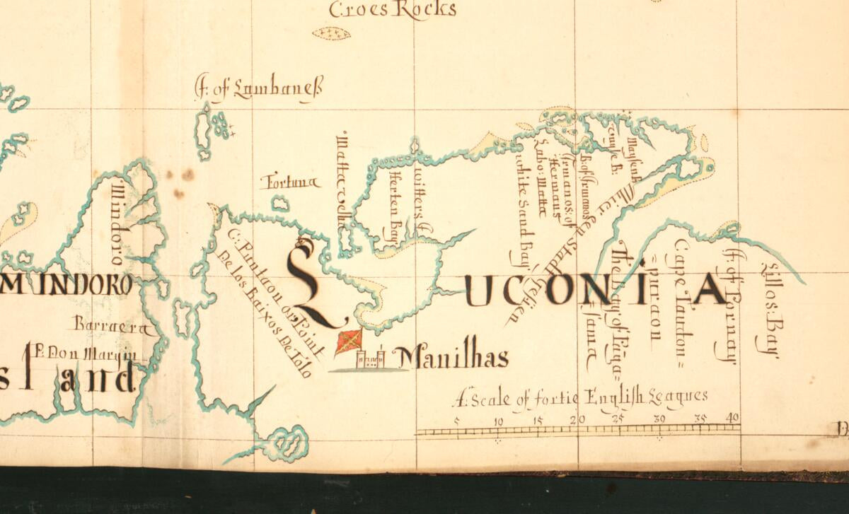 This old map of 91) Paragoa, Mindoro Island, Luconia from Buccaneer Atlas from 1690 was created by William Hacke in 1690