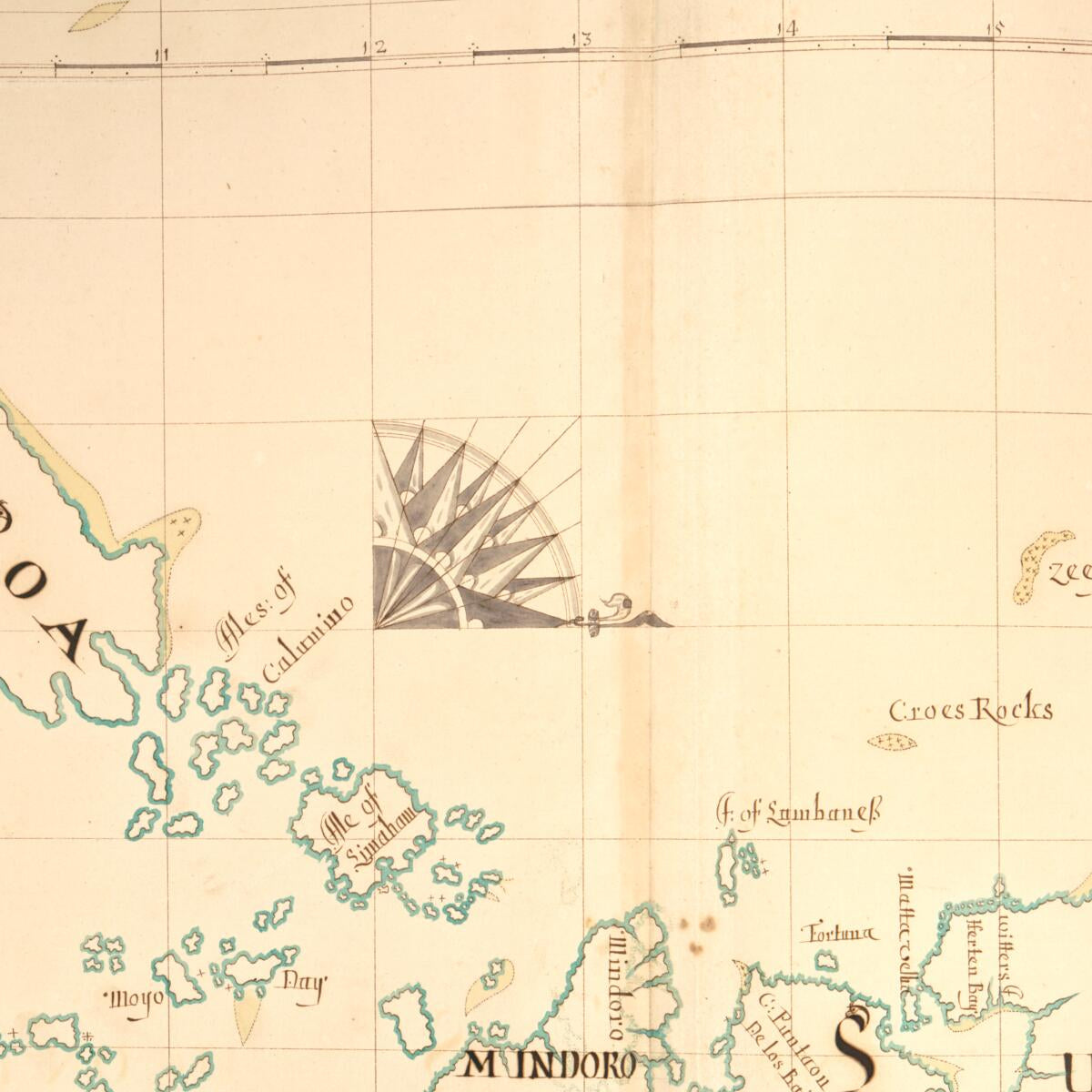 This old map of 91) Paragoa, Mindoro Island, Luconia from Buccaneer Atlas from 1690 was created by William Hacke in 1690