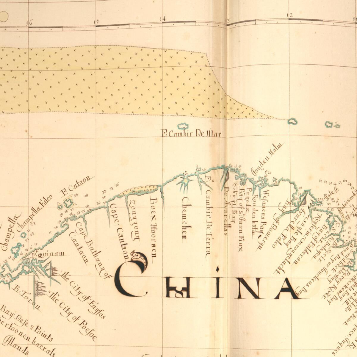 This old map of 94) China, Siompa from Buccaneer Atlas from 1690 was created by William Hacke in 1690