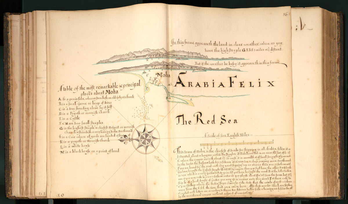 16) Moha, Arabian Felix, the Red Sea from Buccaneer Atlas 1690 by Relic Map Company