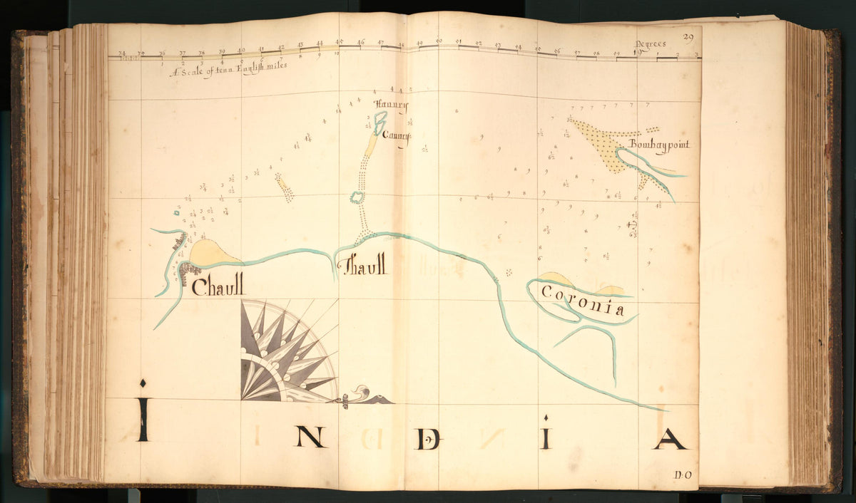 29) India from Buccaneer Atlas 1690 by Relic Map Company
