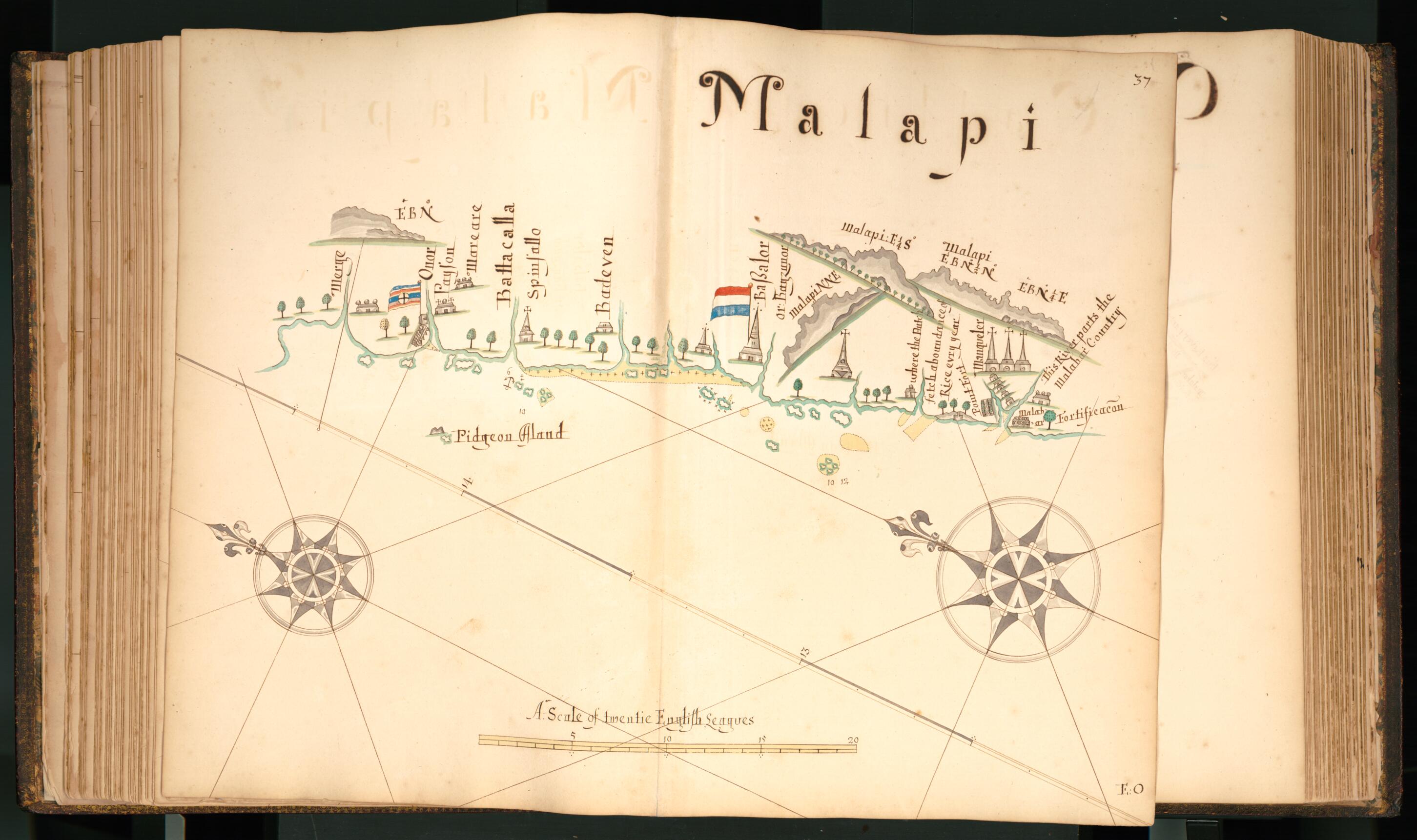 This old map of 37) Malapi from Buccaneer Atlas from 1690 was created by William Hacke in 1690