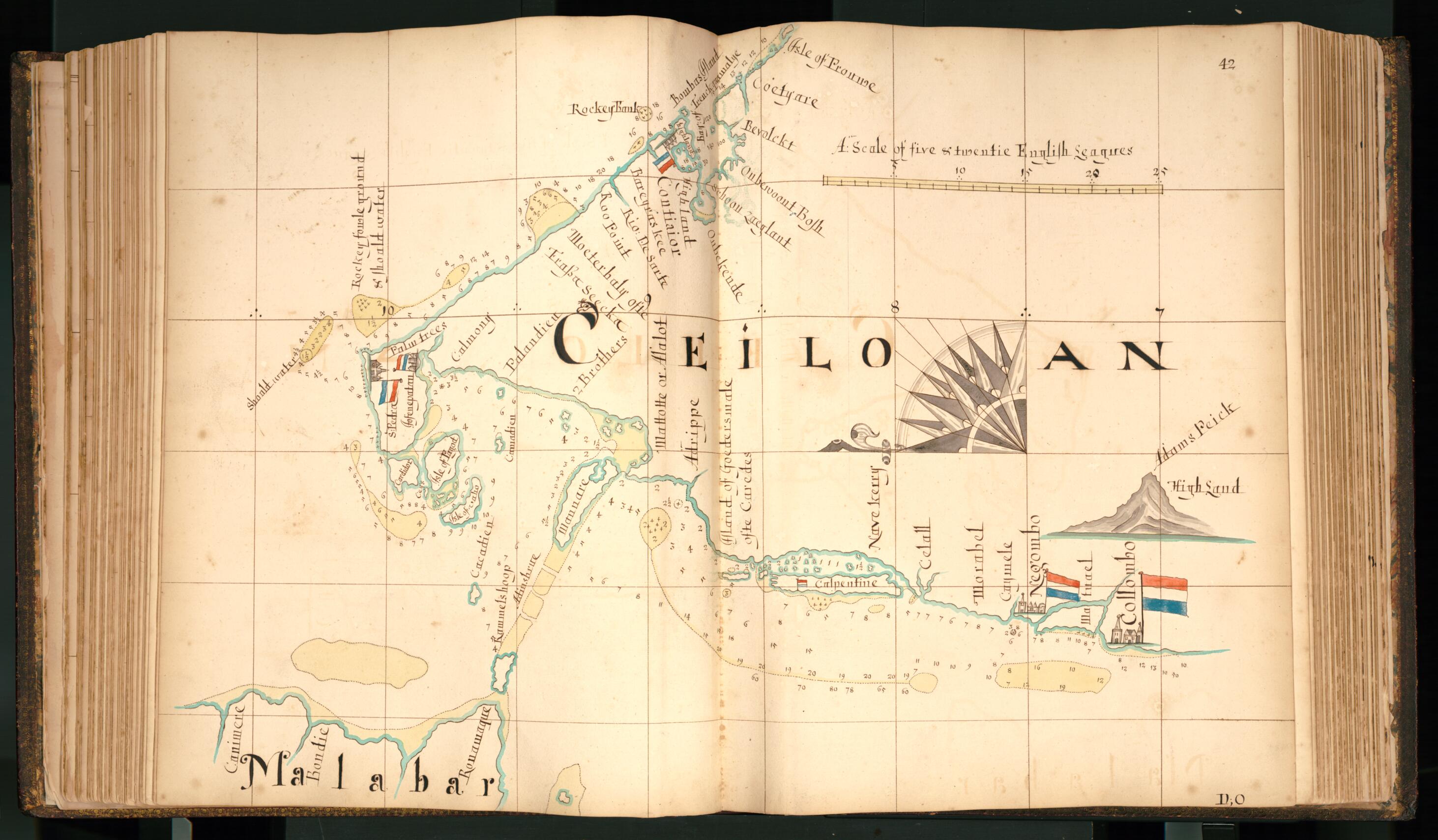 This old map of 42) Ceiloan from Buccaneer Atlas from 1690 was created by William Hacke in 1690