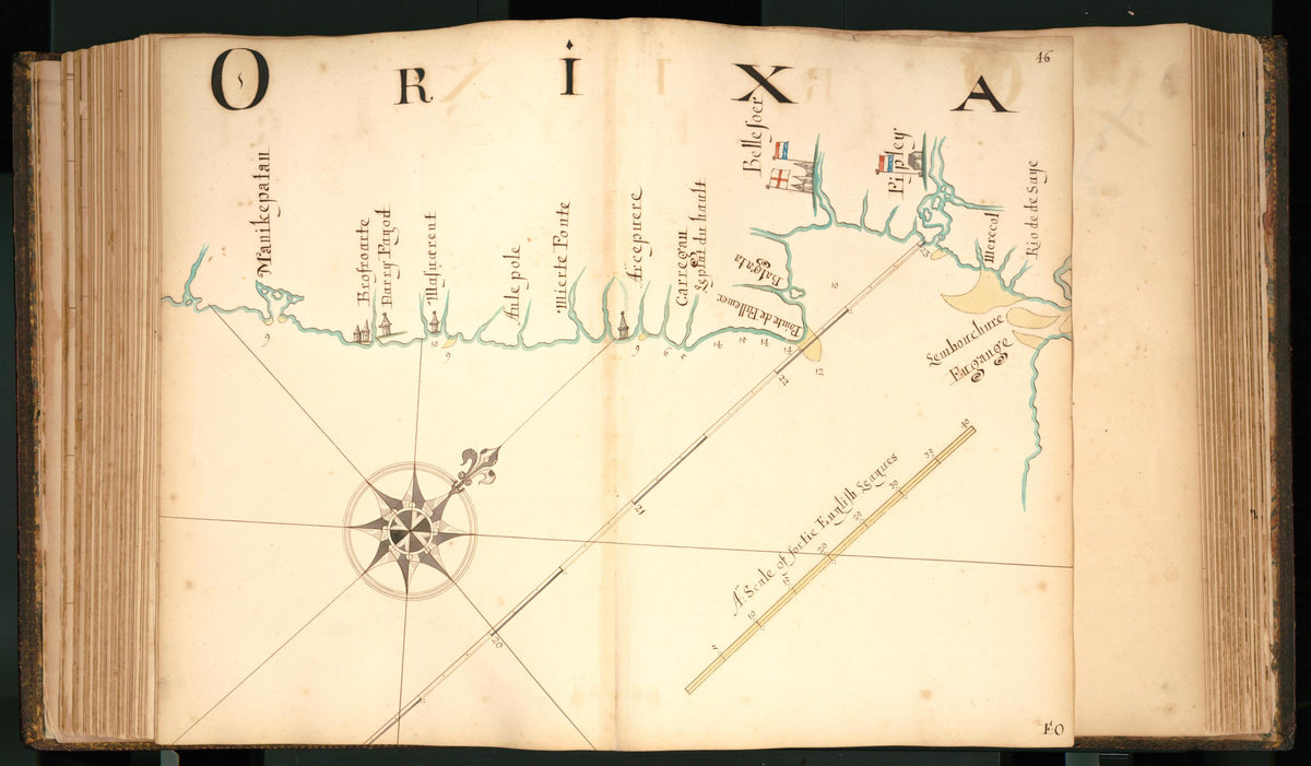 46) Orixa from Buccaneer Atlas 1690 by Relic Map Company
