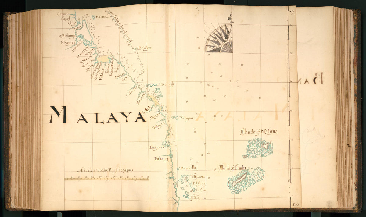 59) Malaya from Buccaneer Atlas 1690 by Relic Map Company