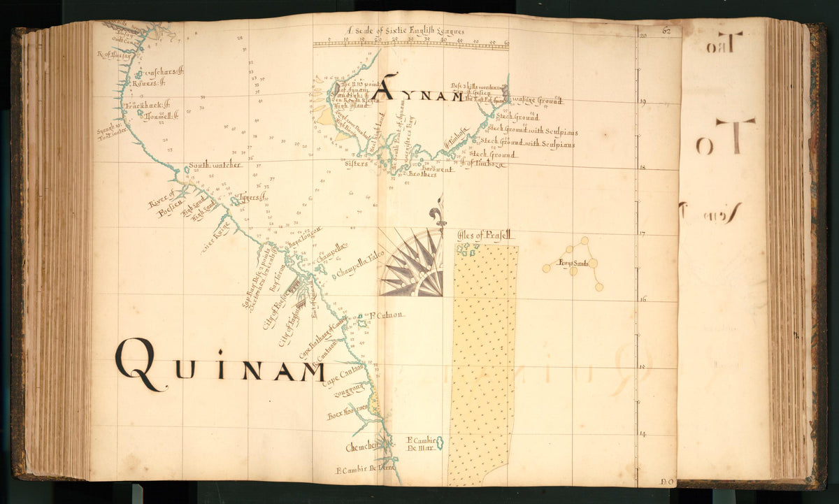 62) Quinam, Aynam from Buccaneer Atlas 1690 by Relic Map Company